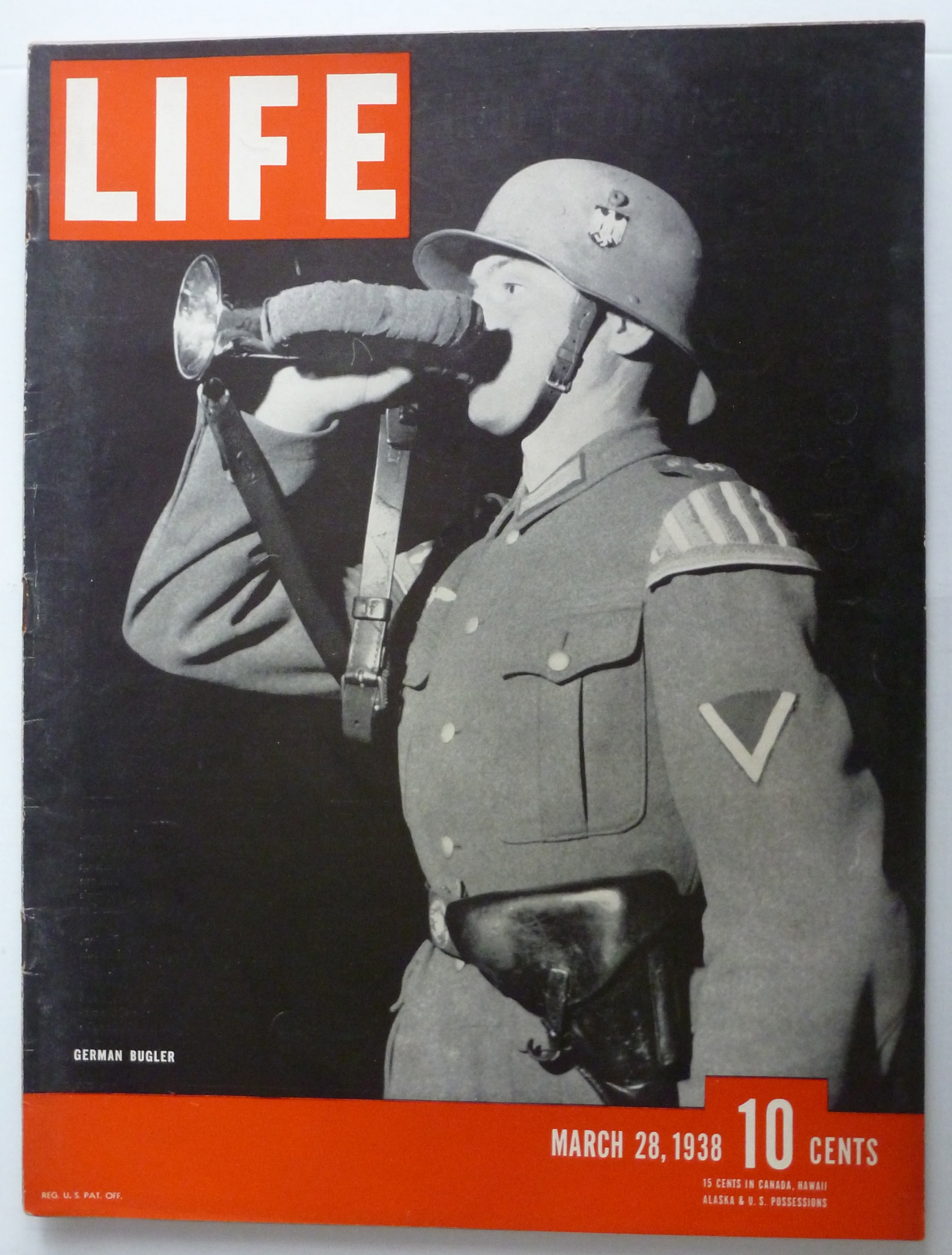 Life Magazine March 28, 1938 German Bugler