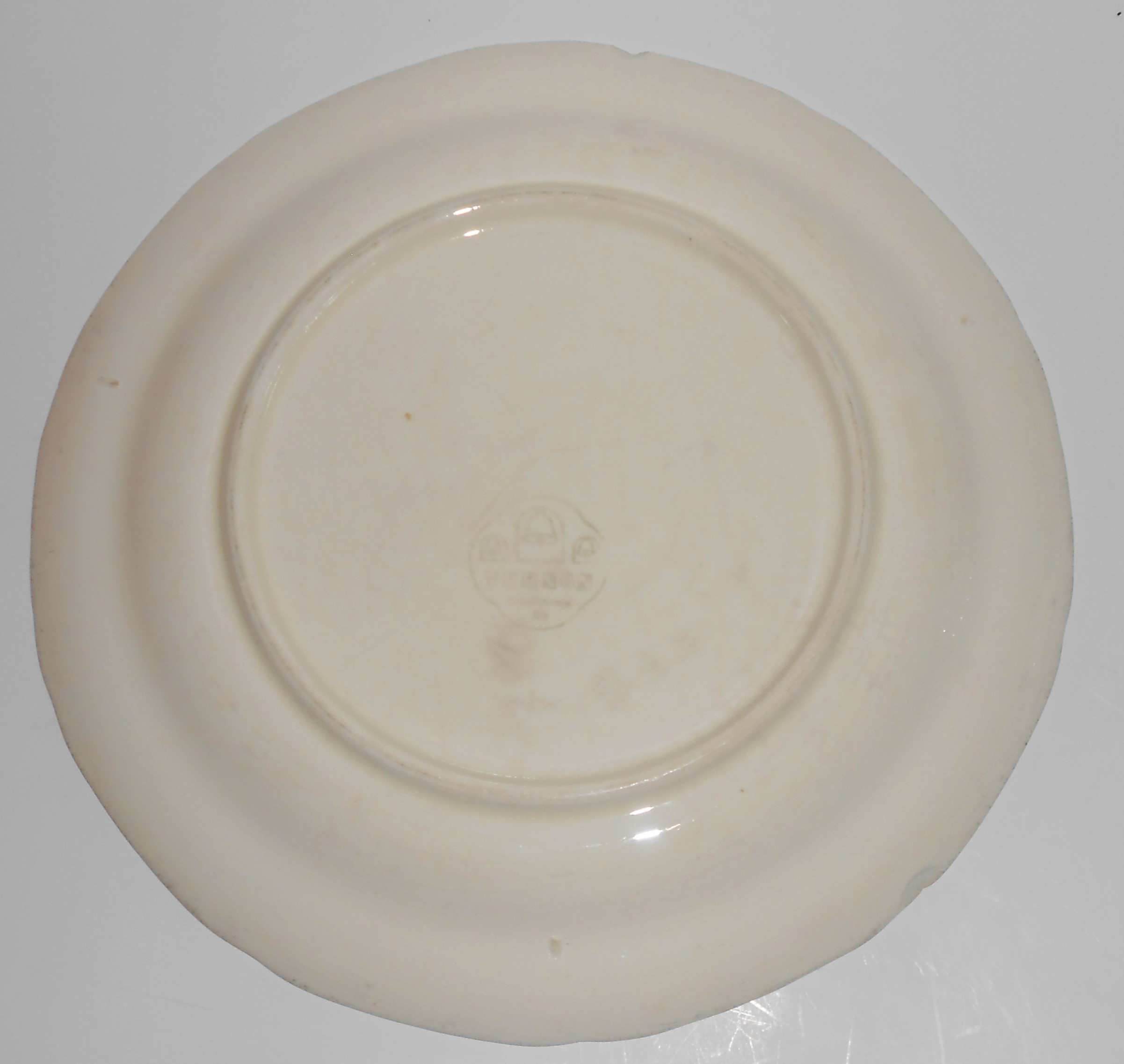 Early Poxon Vernon Pottery Basket w/Floral Garland Dinn