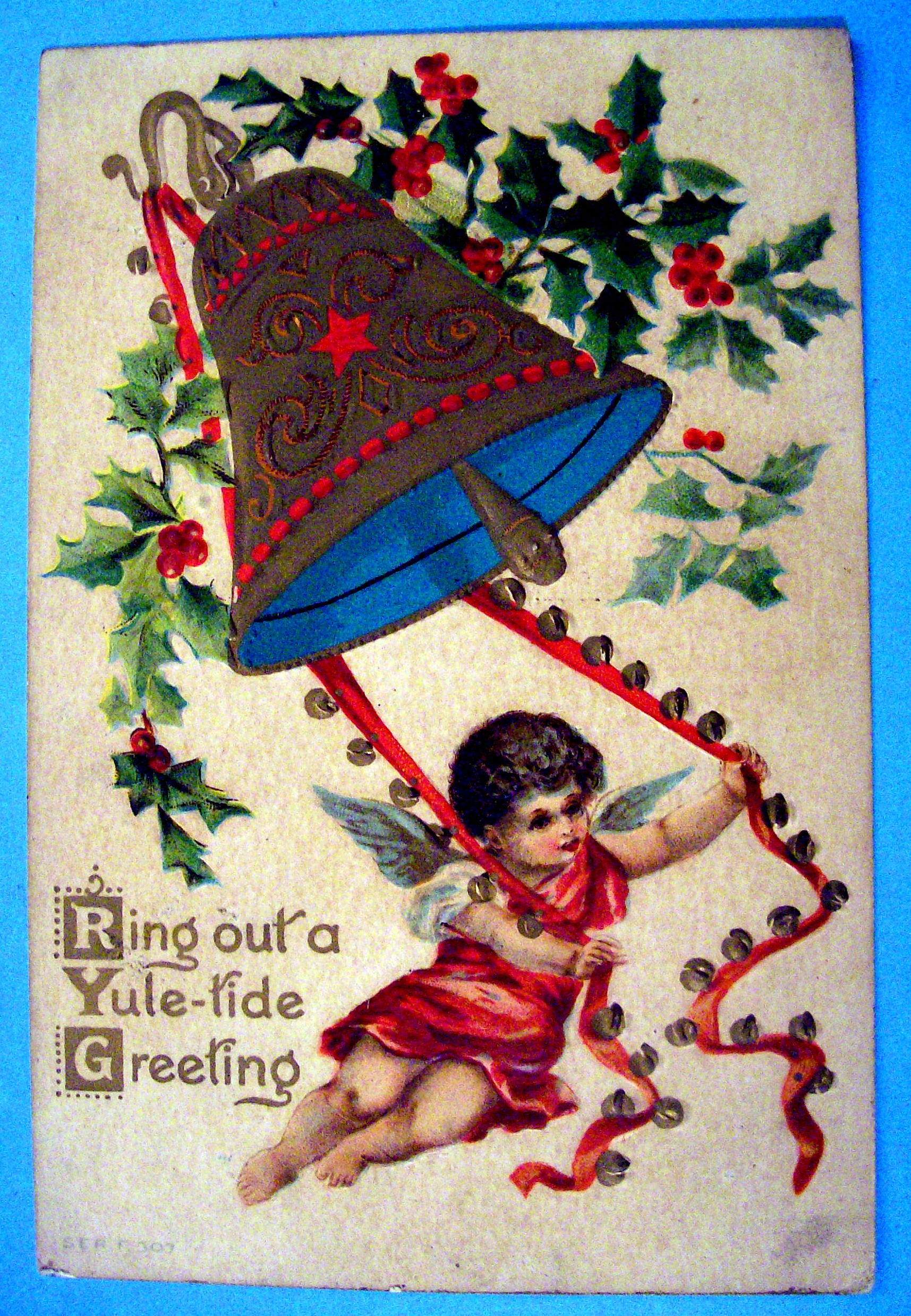 Yule Ride Greeting Postcard