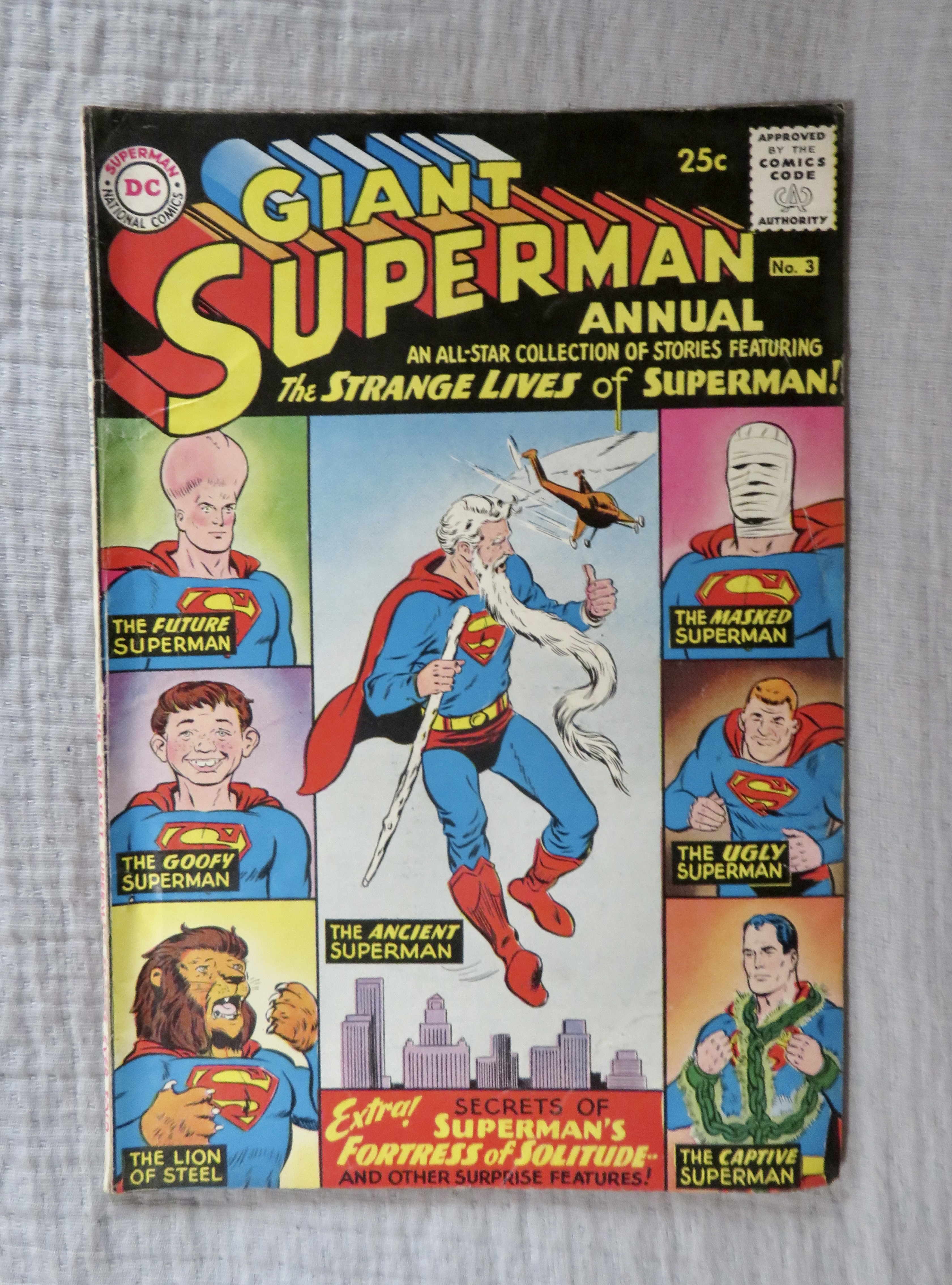Giant Superman Annual Comic 1961 Strange Lives Superman