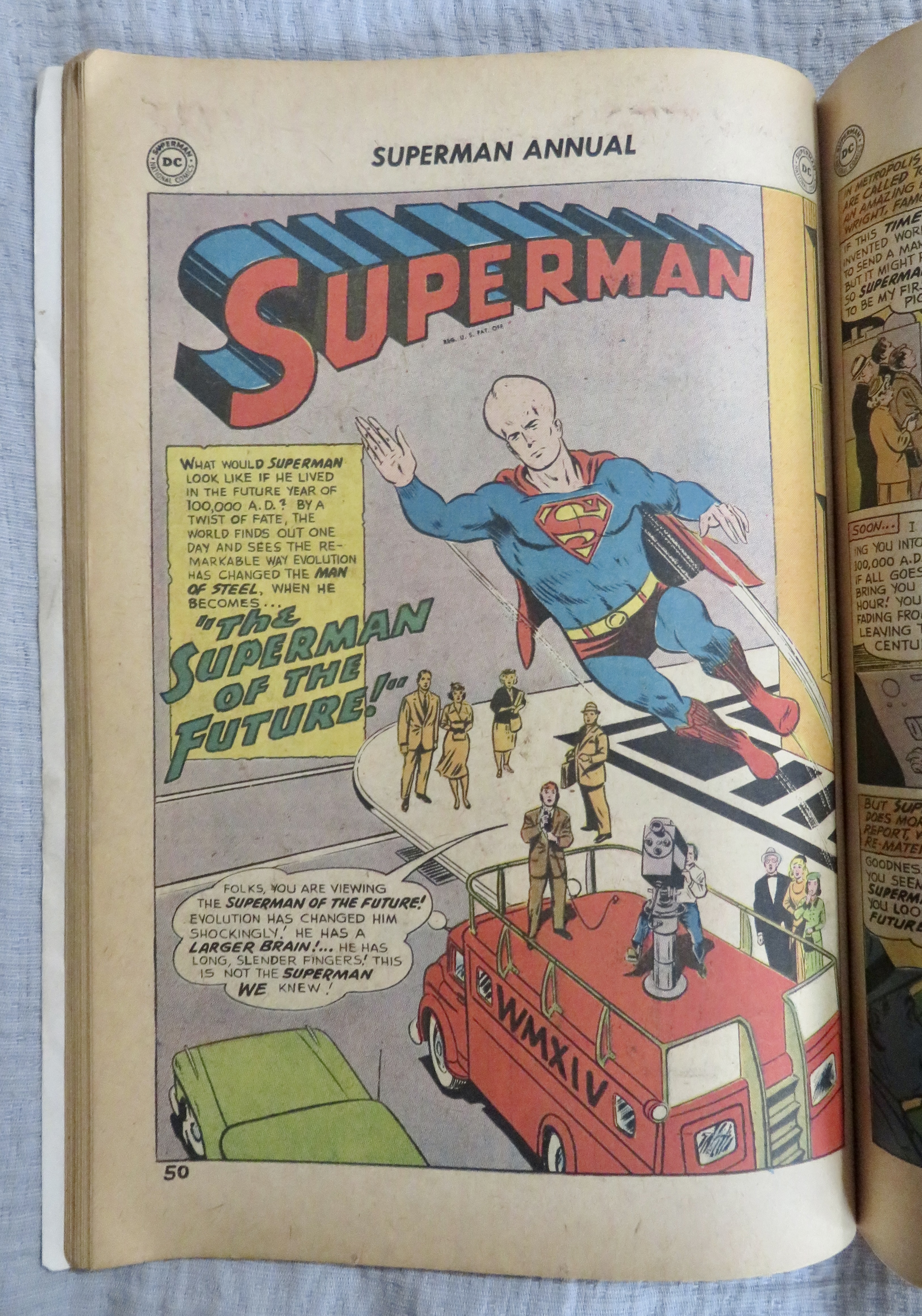 Giant Superman Annual Comic 1961 Strange Lives Superman