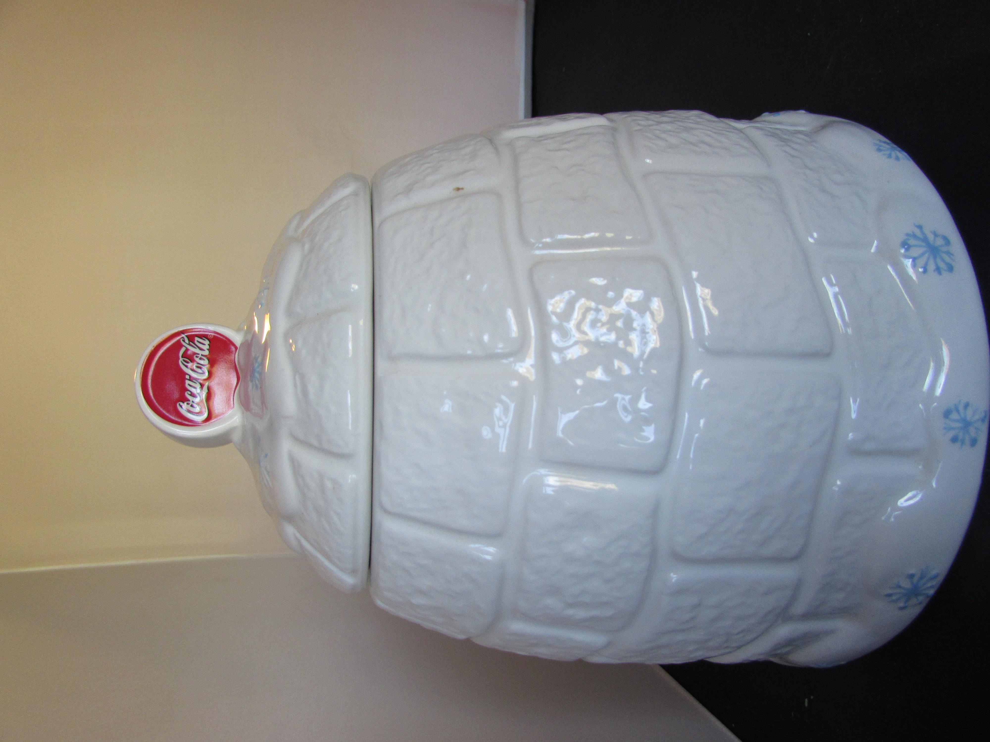 Coca Cola Polar Bear Igloo Cookie Jar