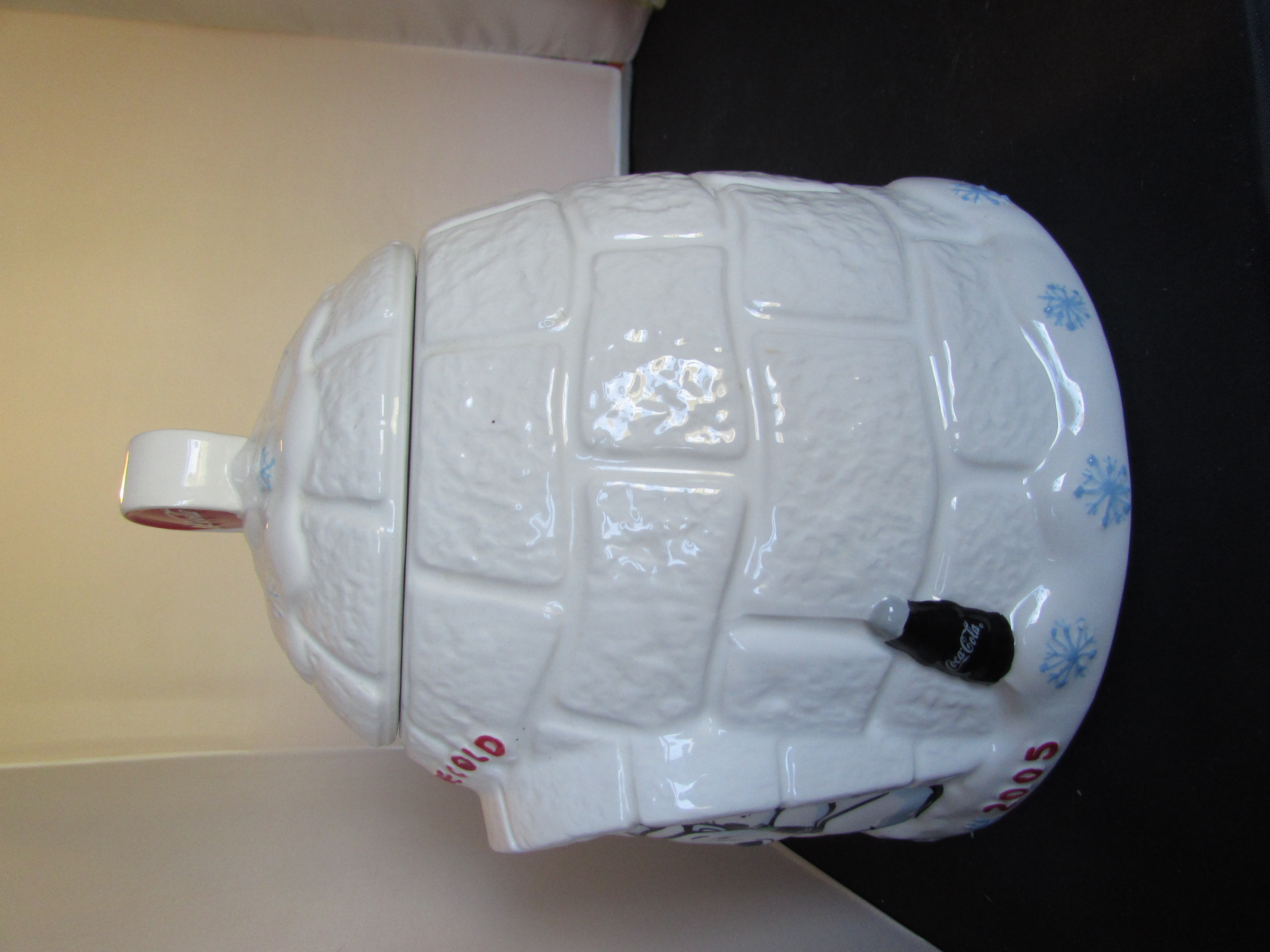 Coca Cola Polar Bear Igloo Cookie Jar