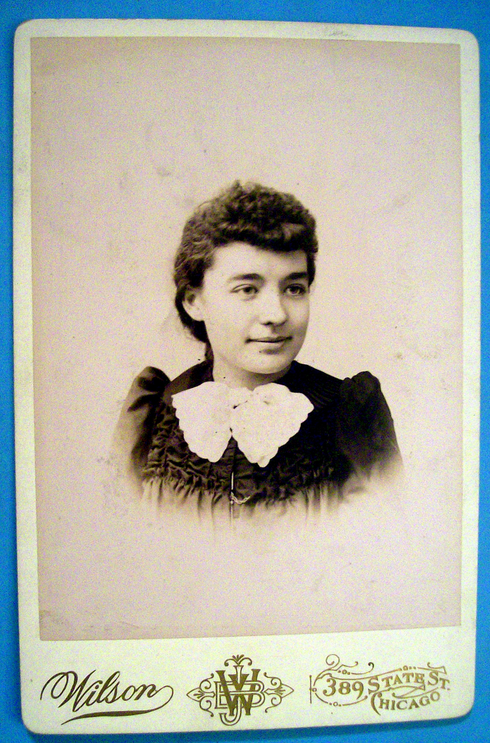 Straight A's - Cabinet Photo of an Intelligent Girl