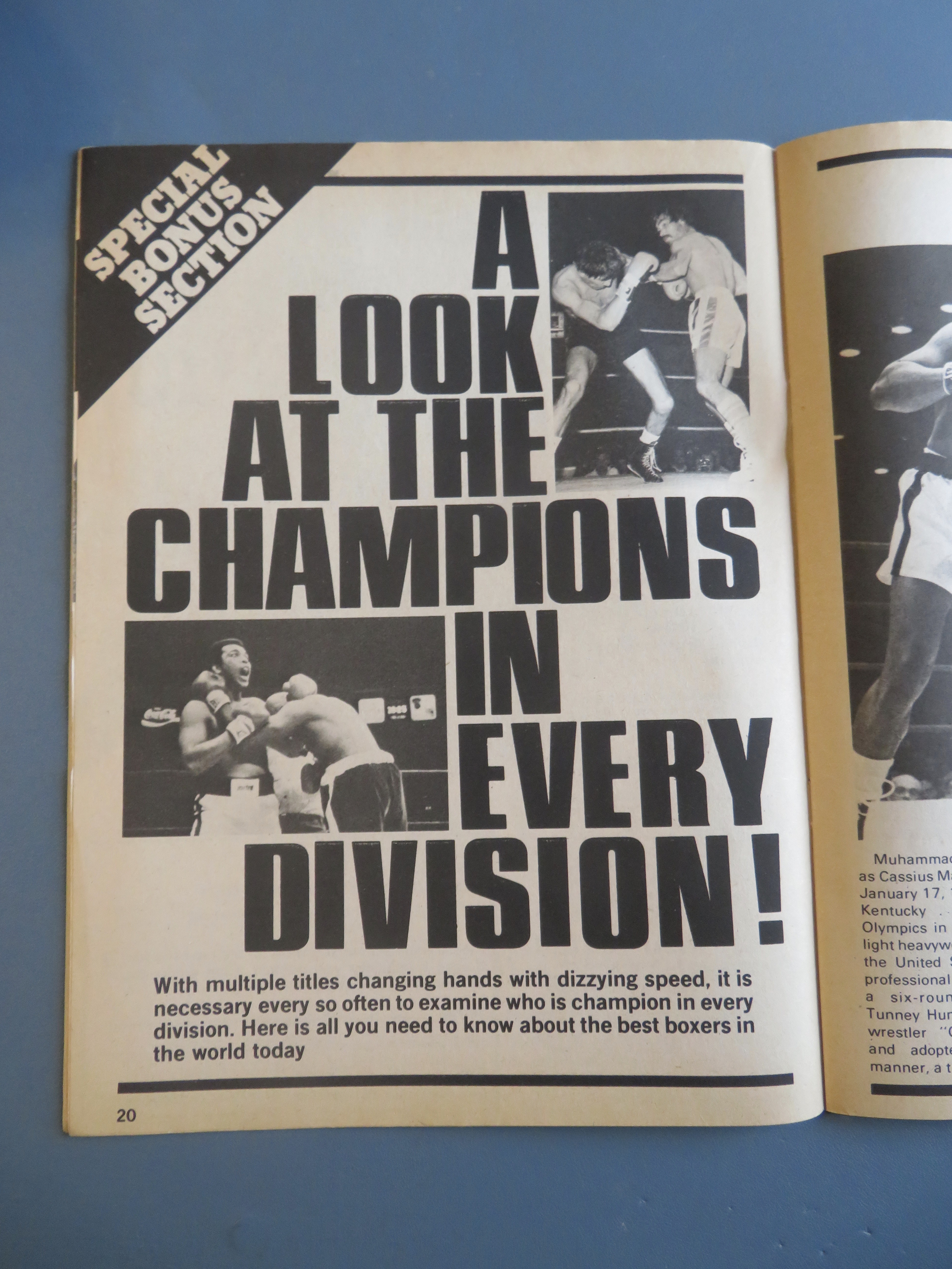 Big Book Of Boxing Magazine May 1978 Ali vs Spinks