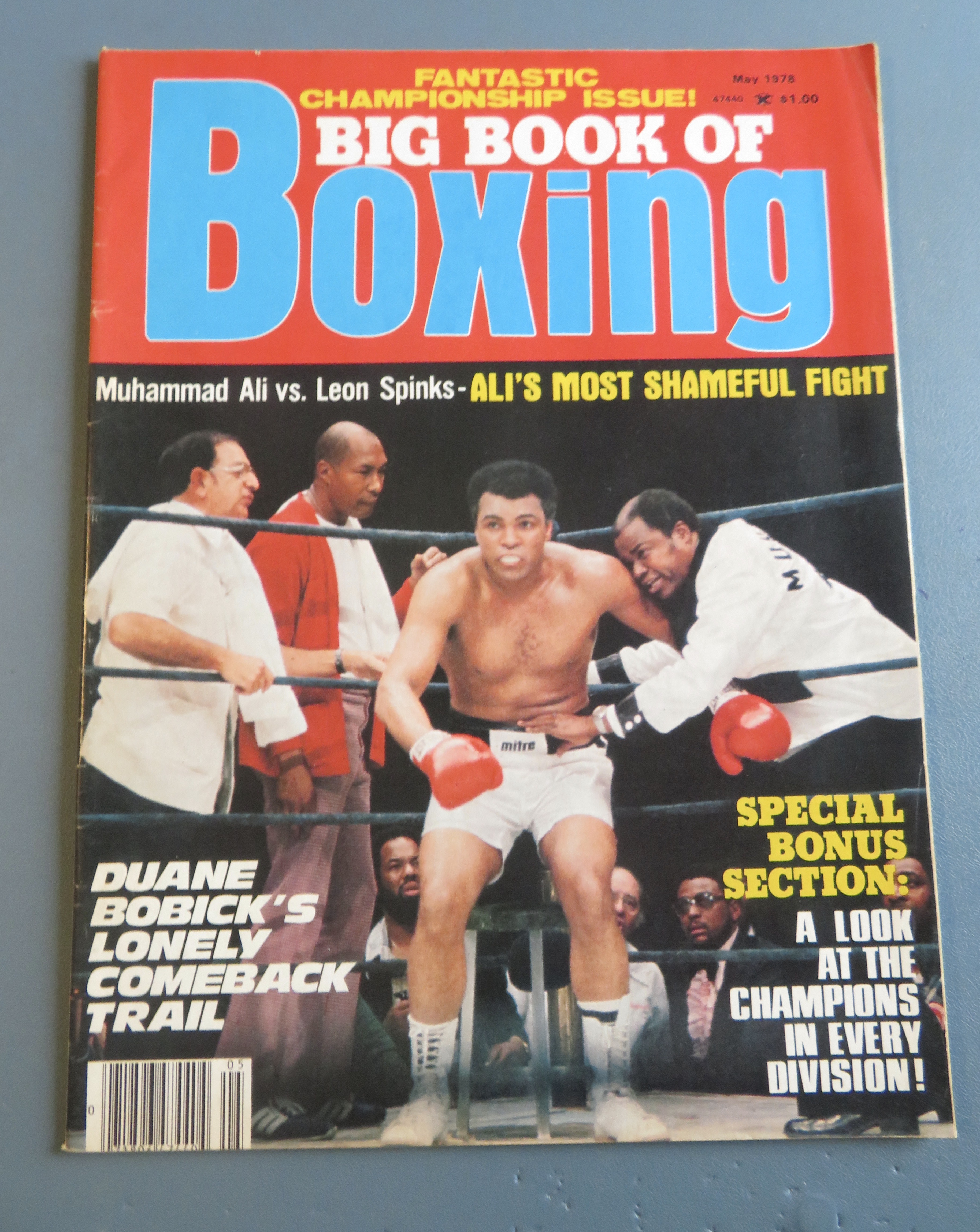 Big Book Of Boxing Magazine May 1978 Ali vs Spinks