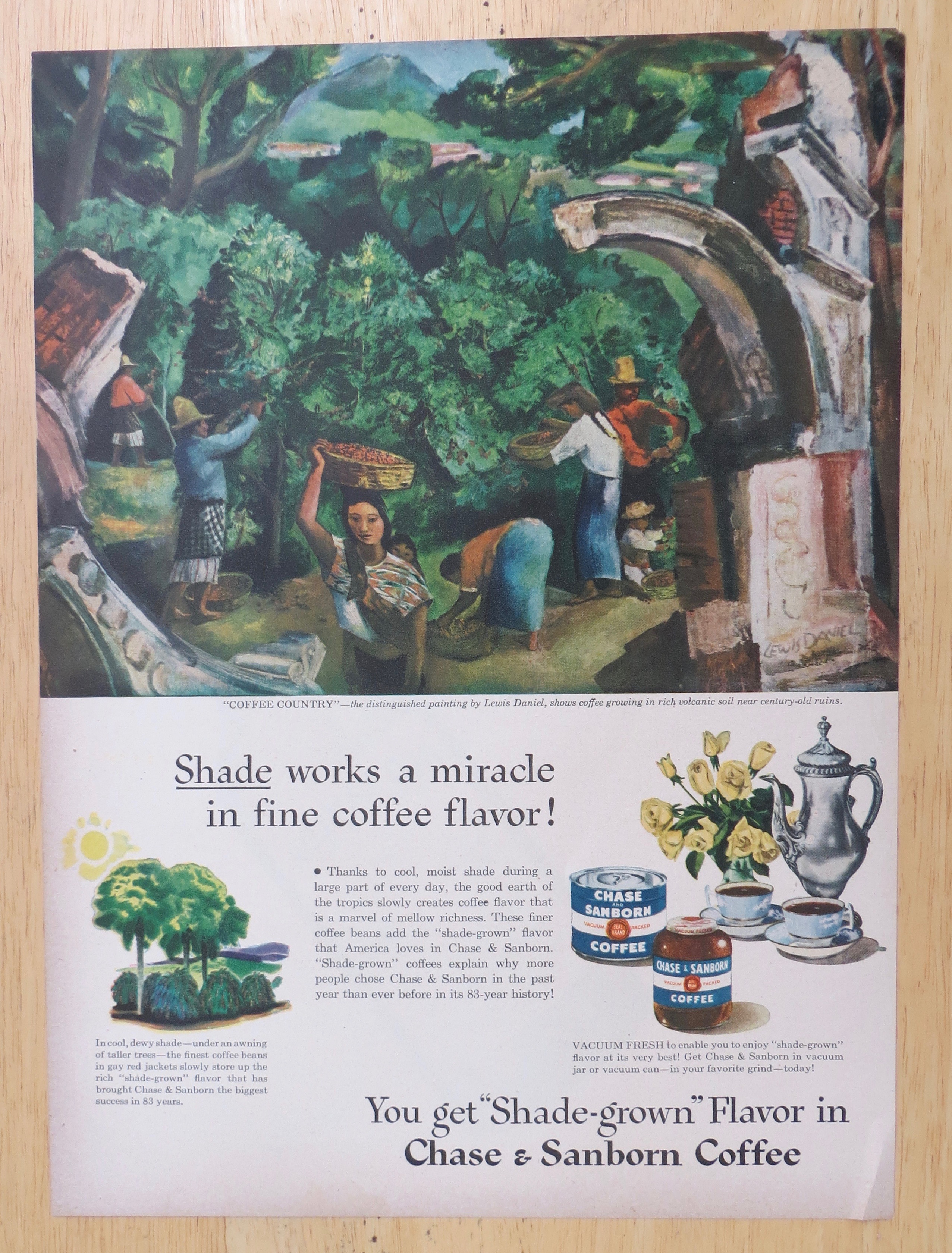 1947 Chase & Sanborn Coffee with Coffee Country
