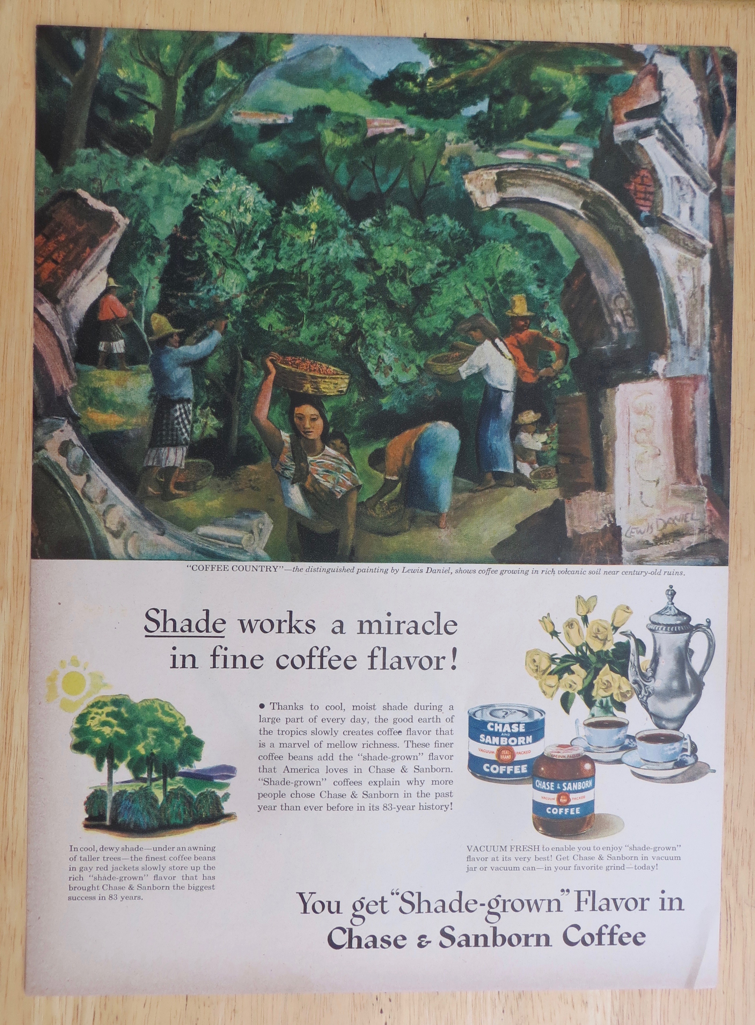 1947 Chase & Sanborn Coffee with Coffee Country