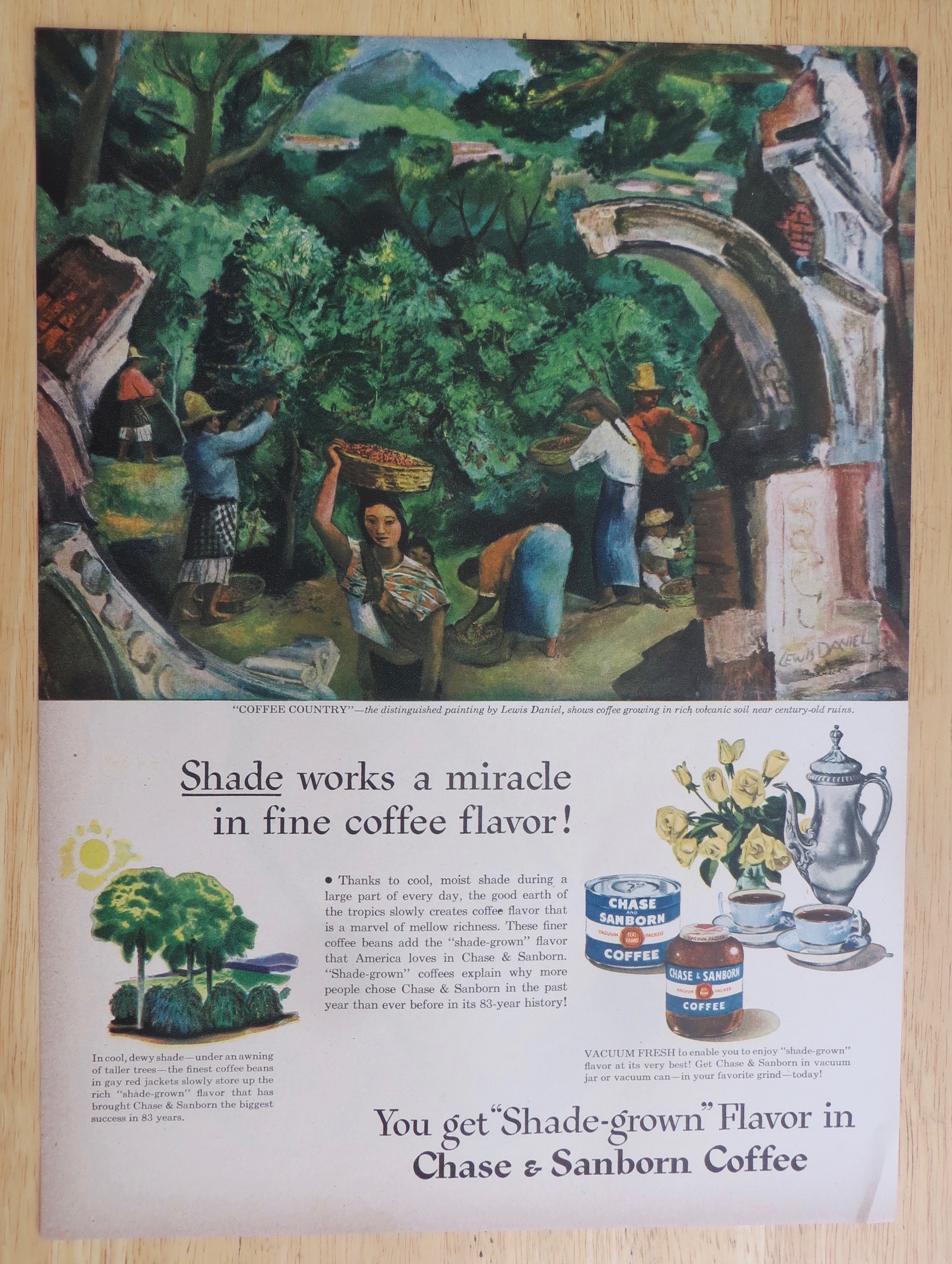 1947 Chase & Sanborn Coffee with Coffee Country