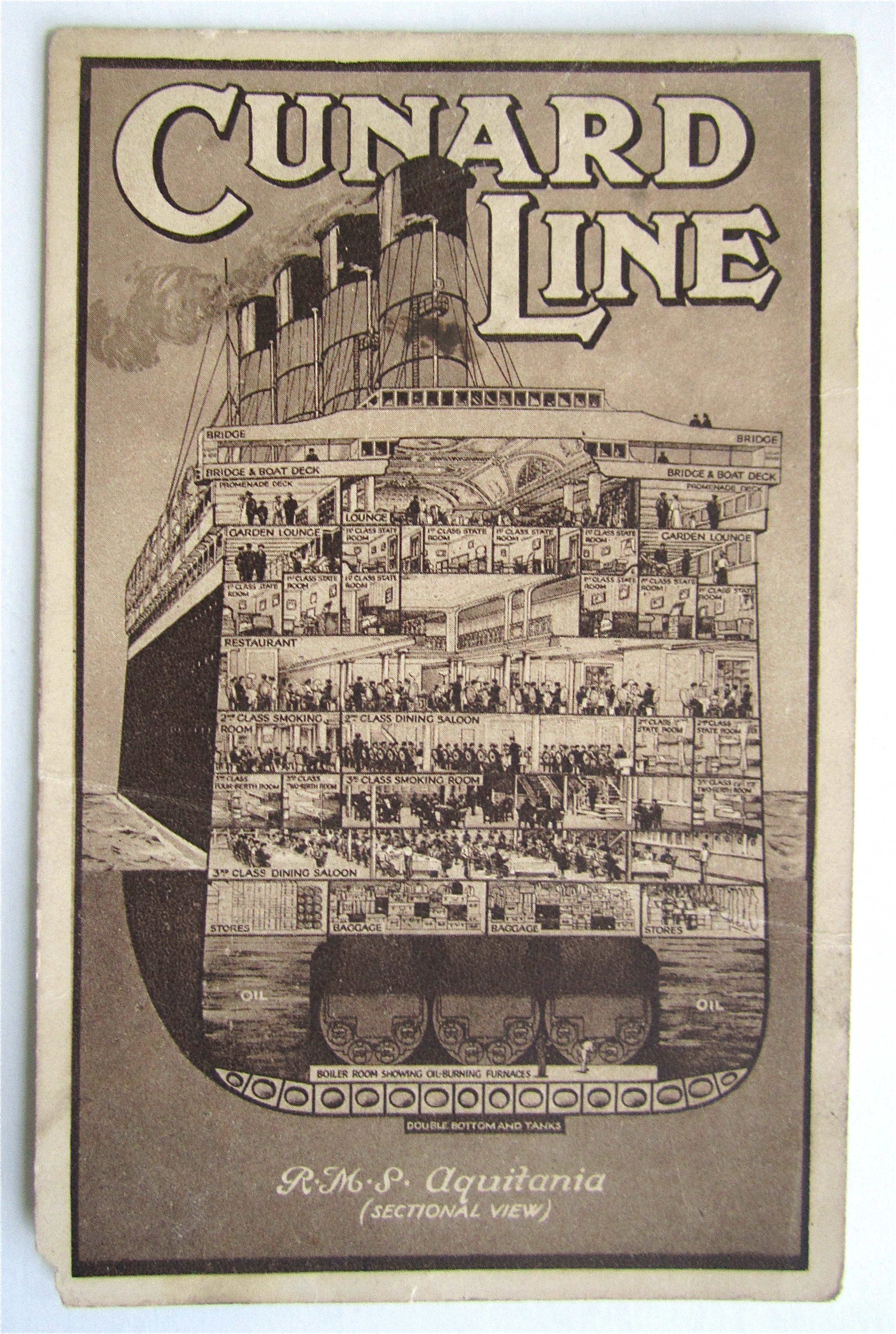 Cunard Line Postcard