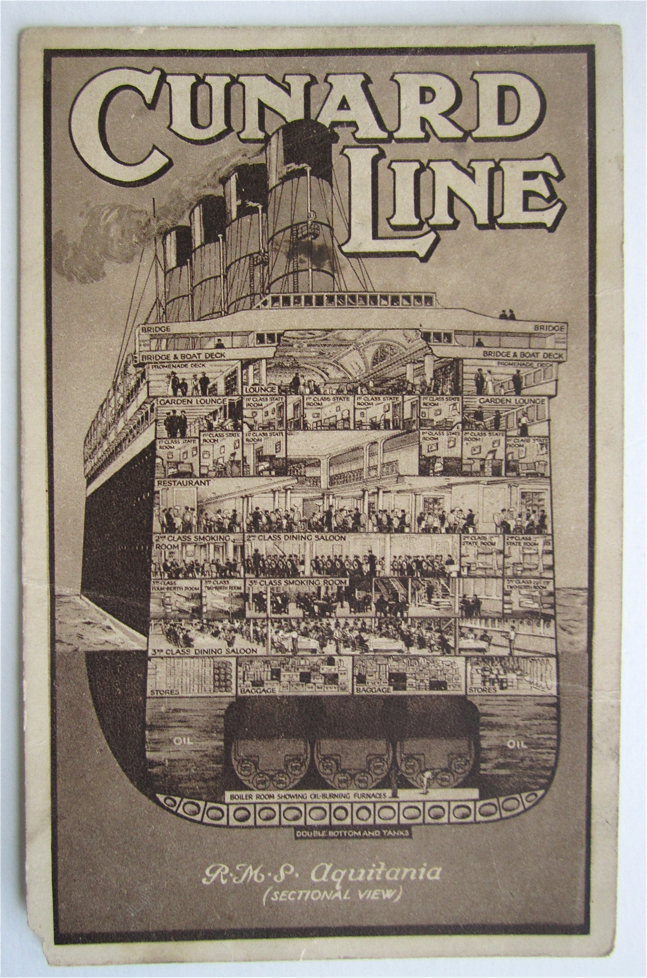 Cunard Line Postcard