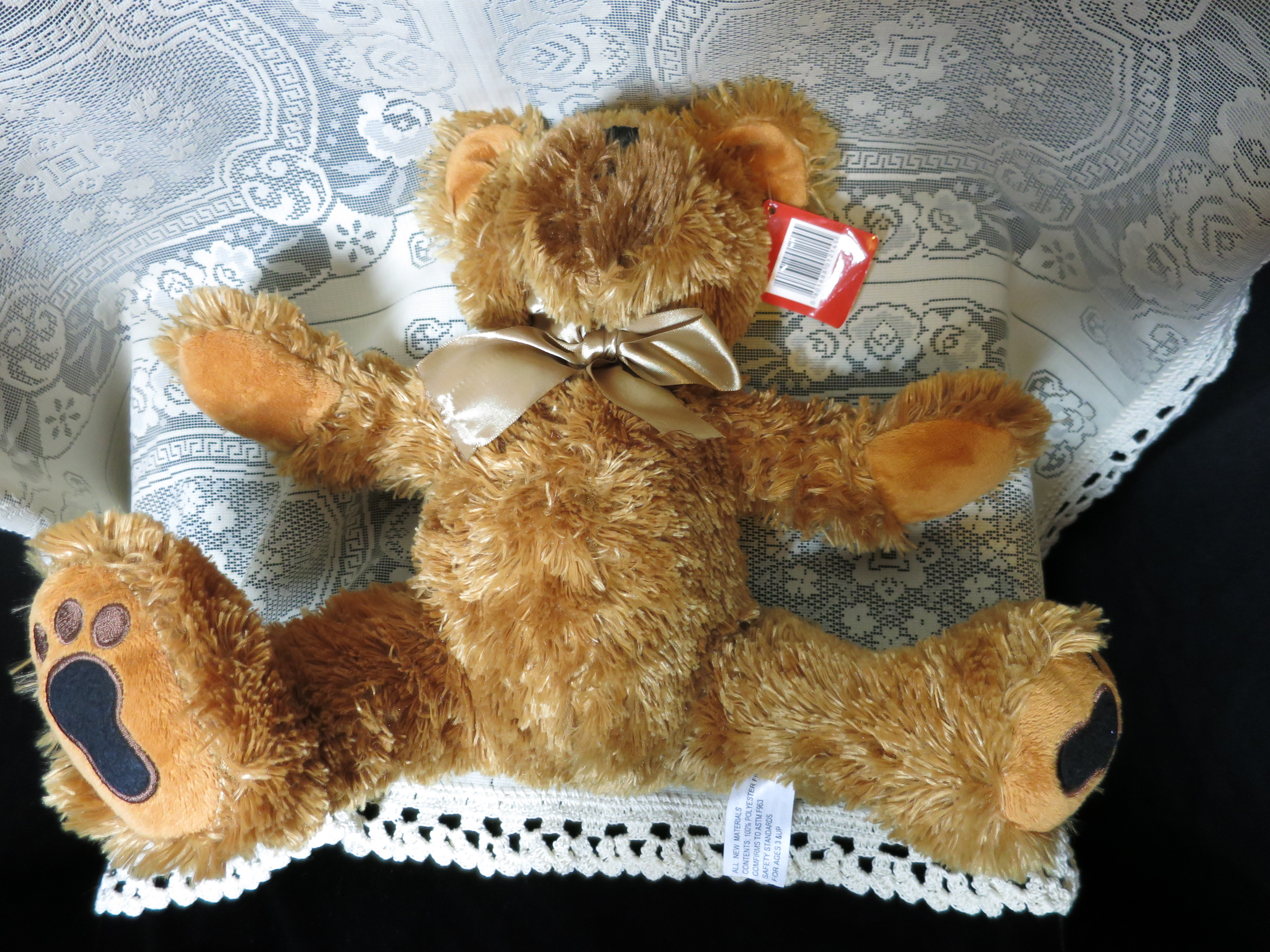 Ms Teddy Bear.Com Stuffed Plush Bear 15 inch