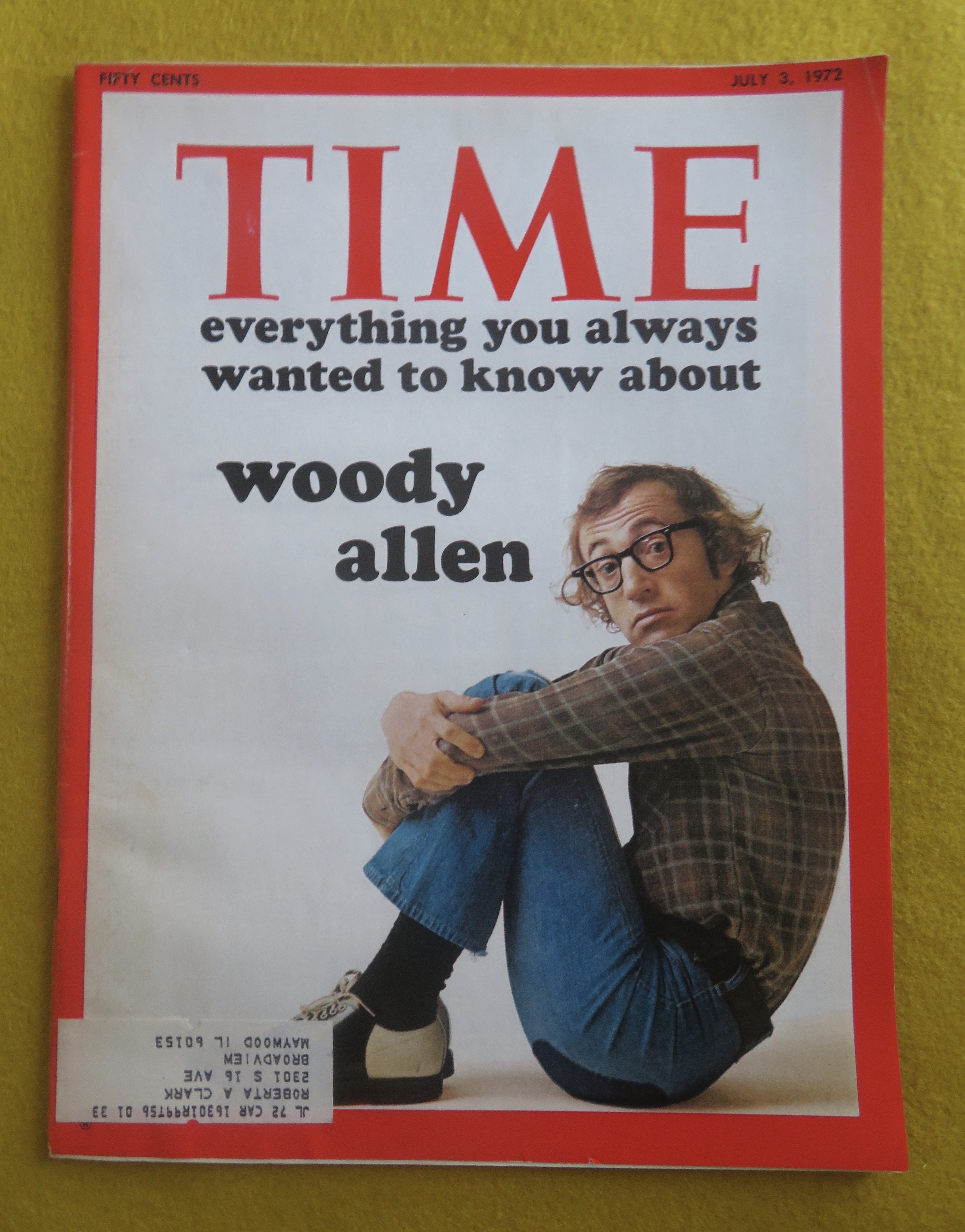 Time Magazine July 3, 1972 Woody Allen
