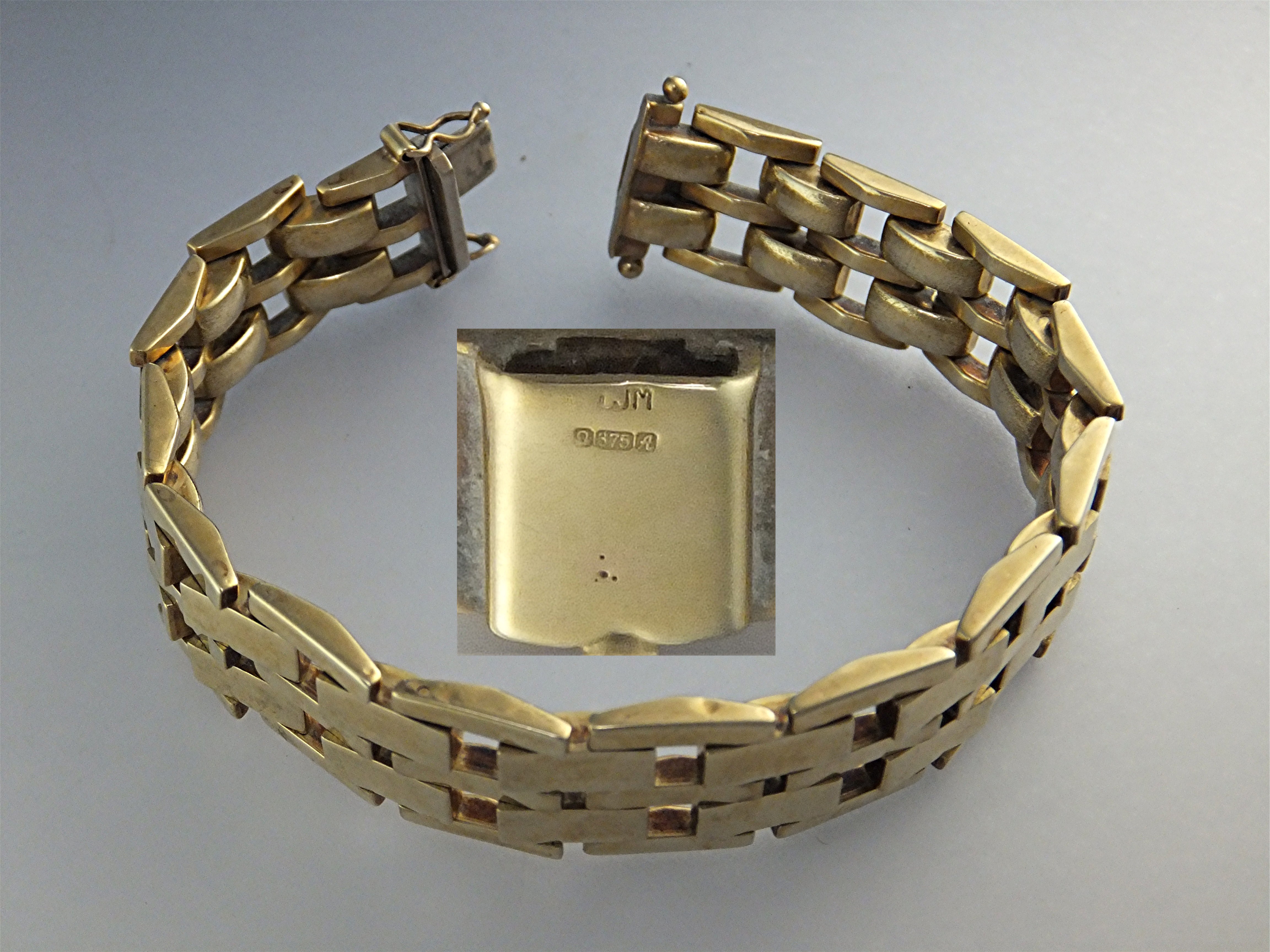 Bracelet 9ct European Gold Bracelet England LJM