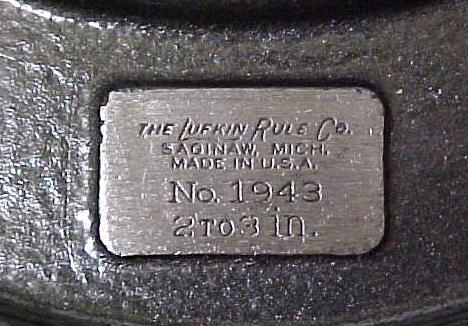 Lufkin No. 1943  Micrometer 2-3 inch