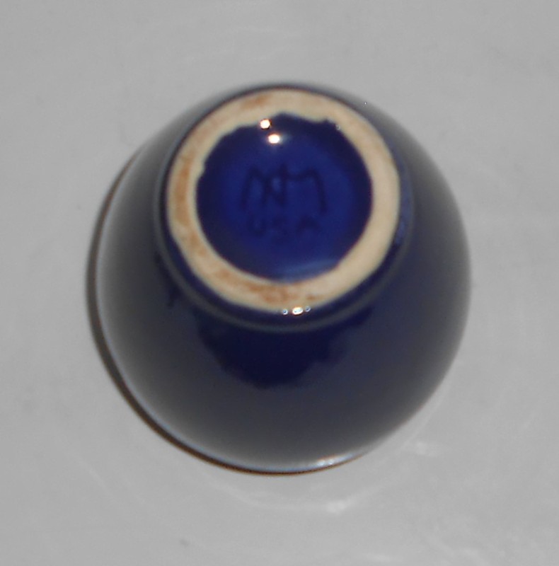 Nelson McCoy Art Pottery COBALT Mini Cabinet Oil Jar