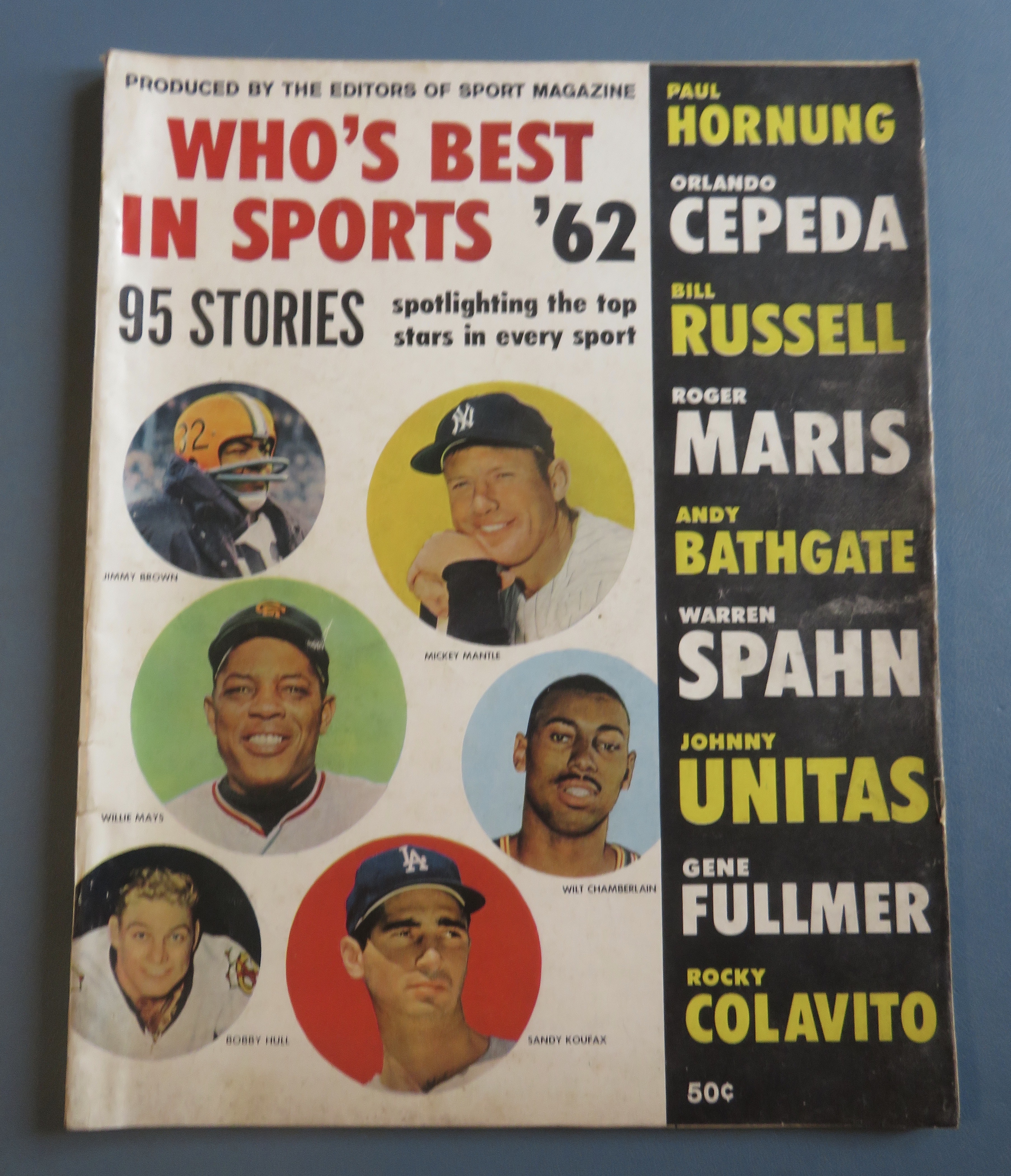 Who's Best In Sports '62 Magazine 1962 Unitas/Spahn