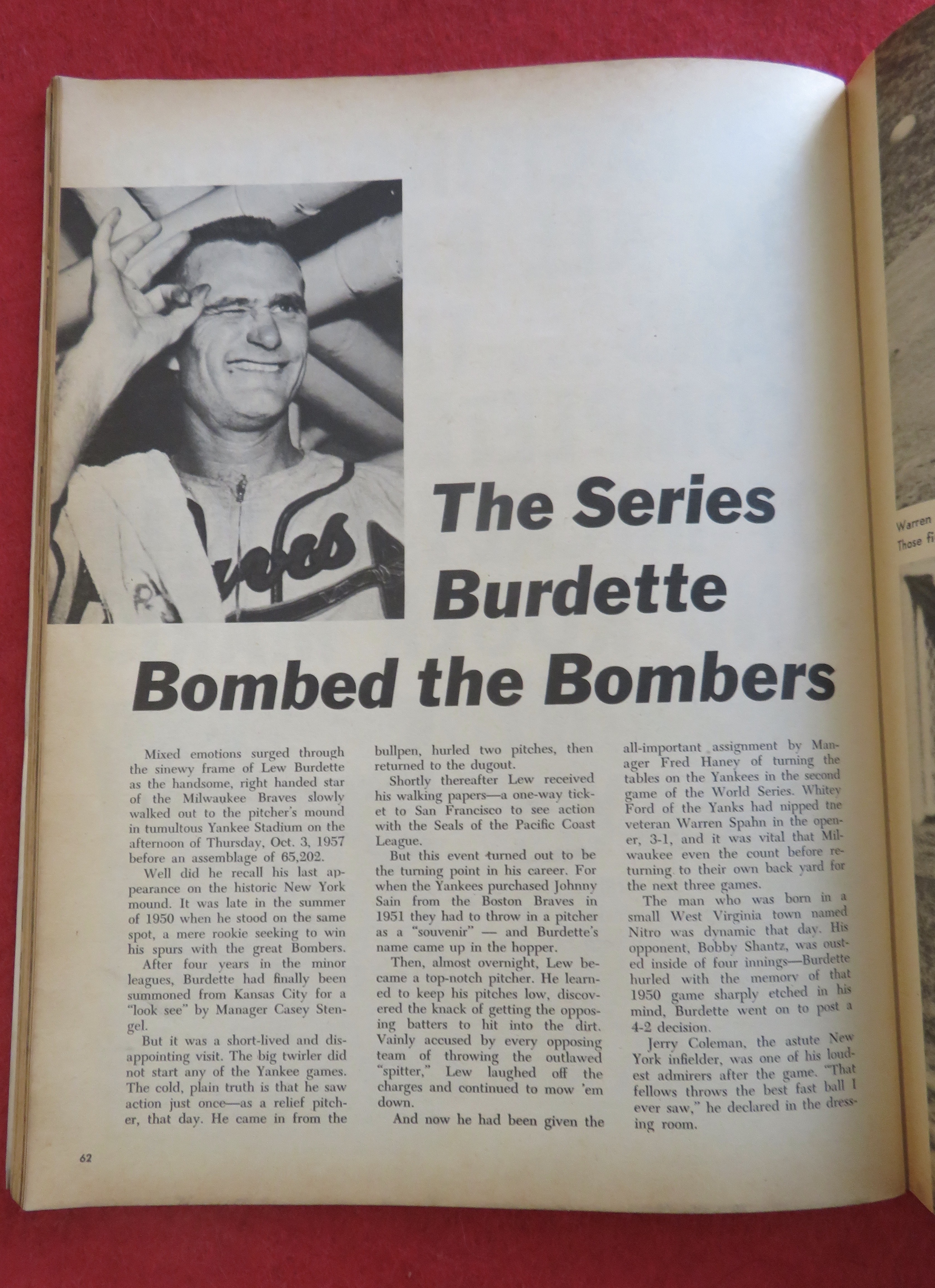 Sports Stars In Action 1962 Gil Hodges/Paul Hornung