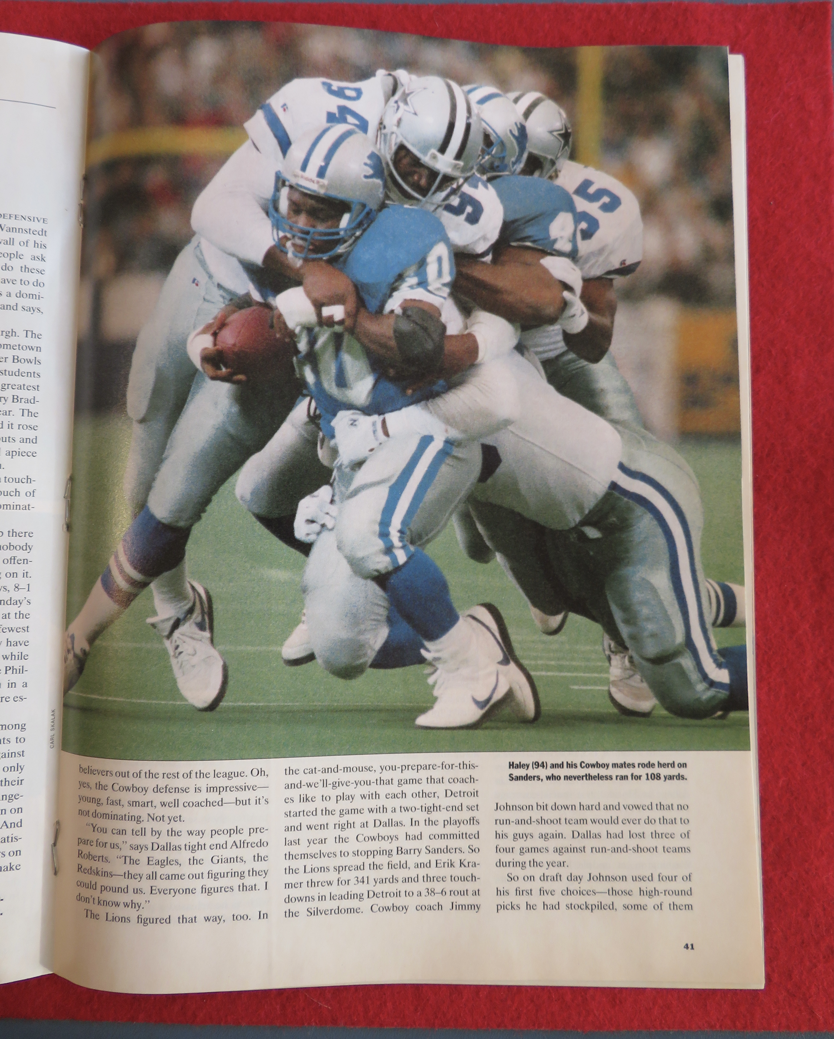 Sports Illustrated Magazine November 16, 1992 Dallas