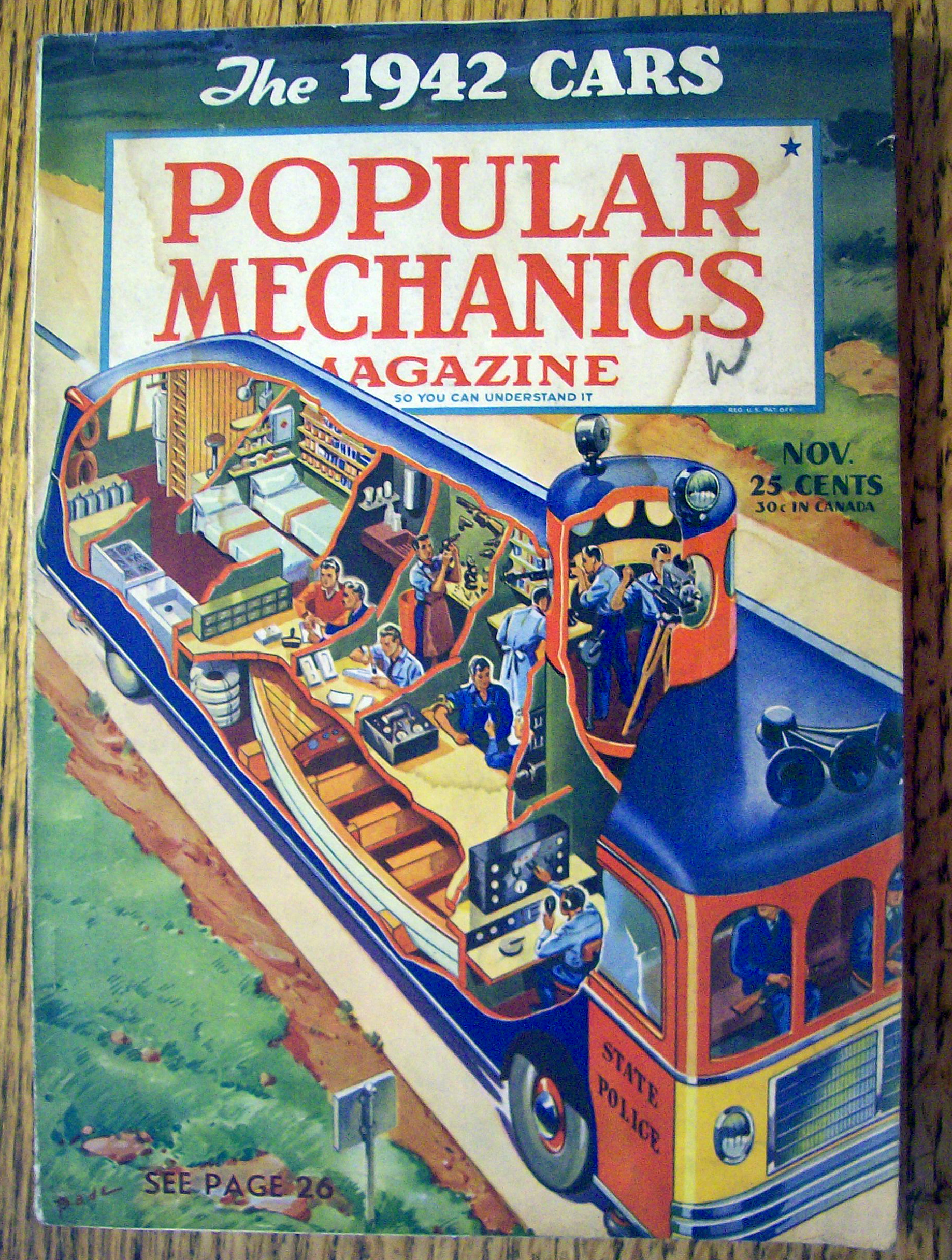 Popular Mechanics-November 1941-1942 Cars