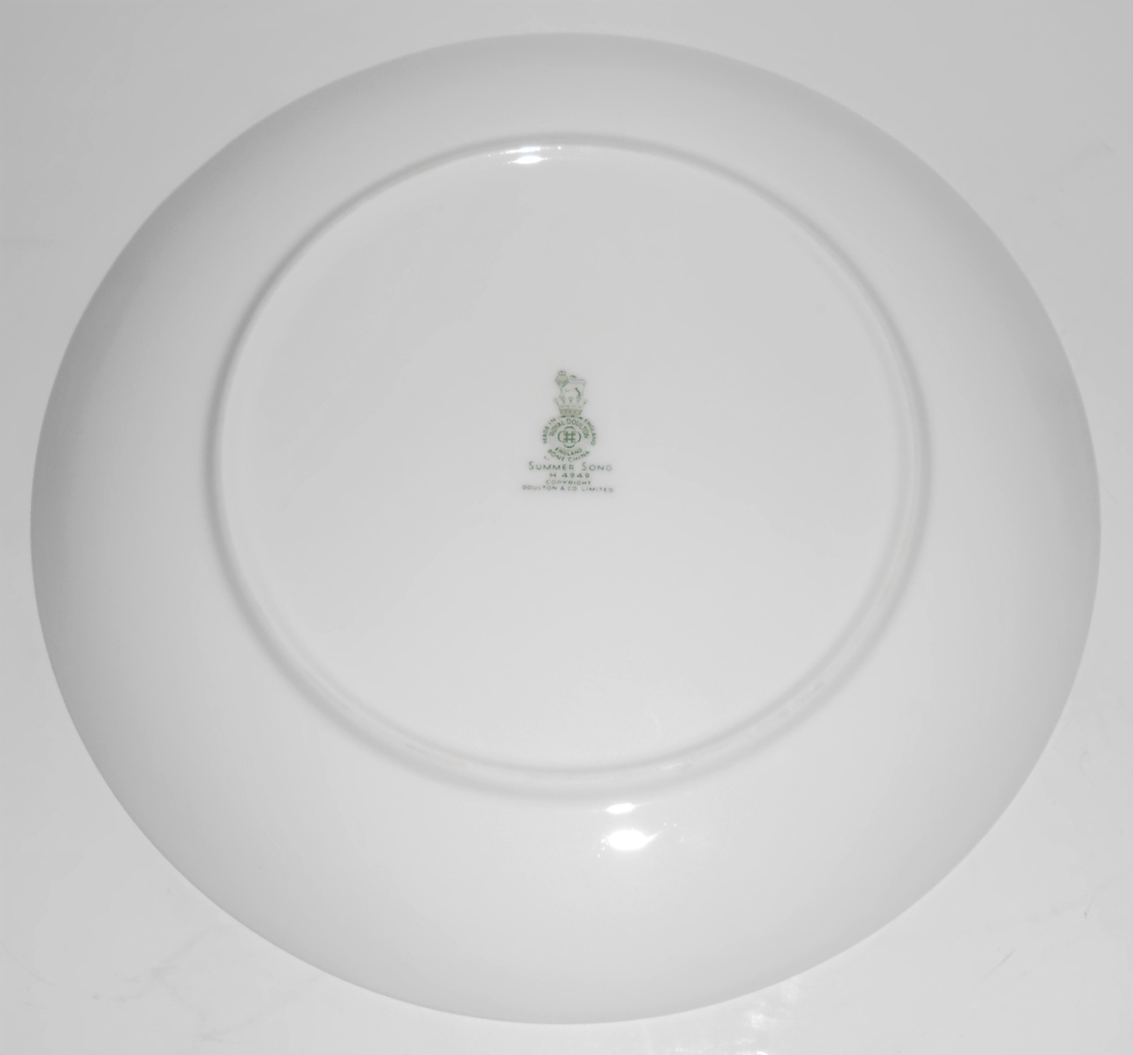 Royal Doulton China Summer Song Floral Salad Plate