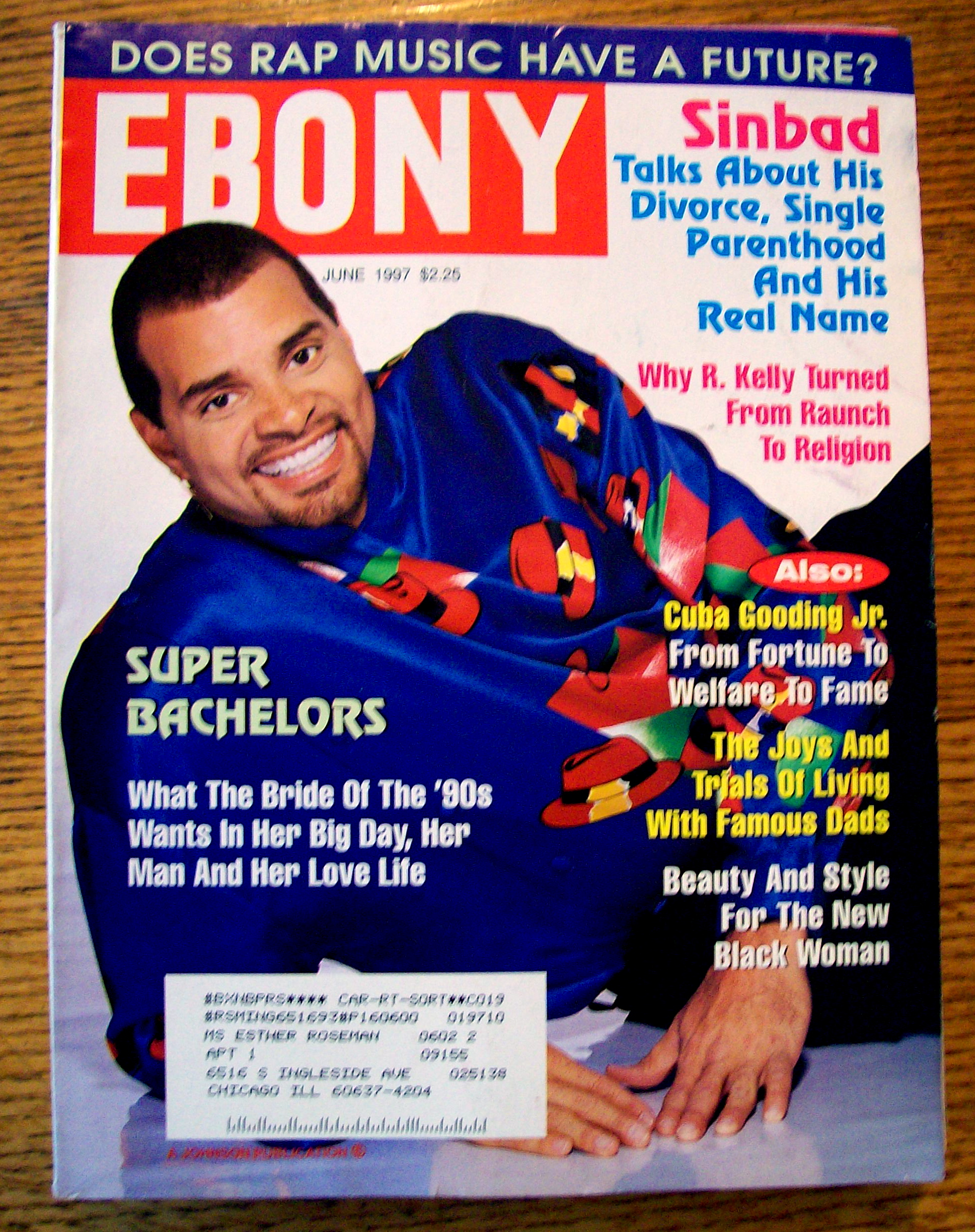 Ebony Magazine June 1997 Sinbad