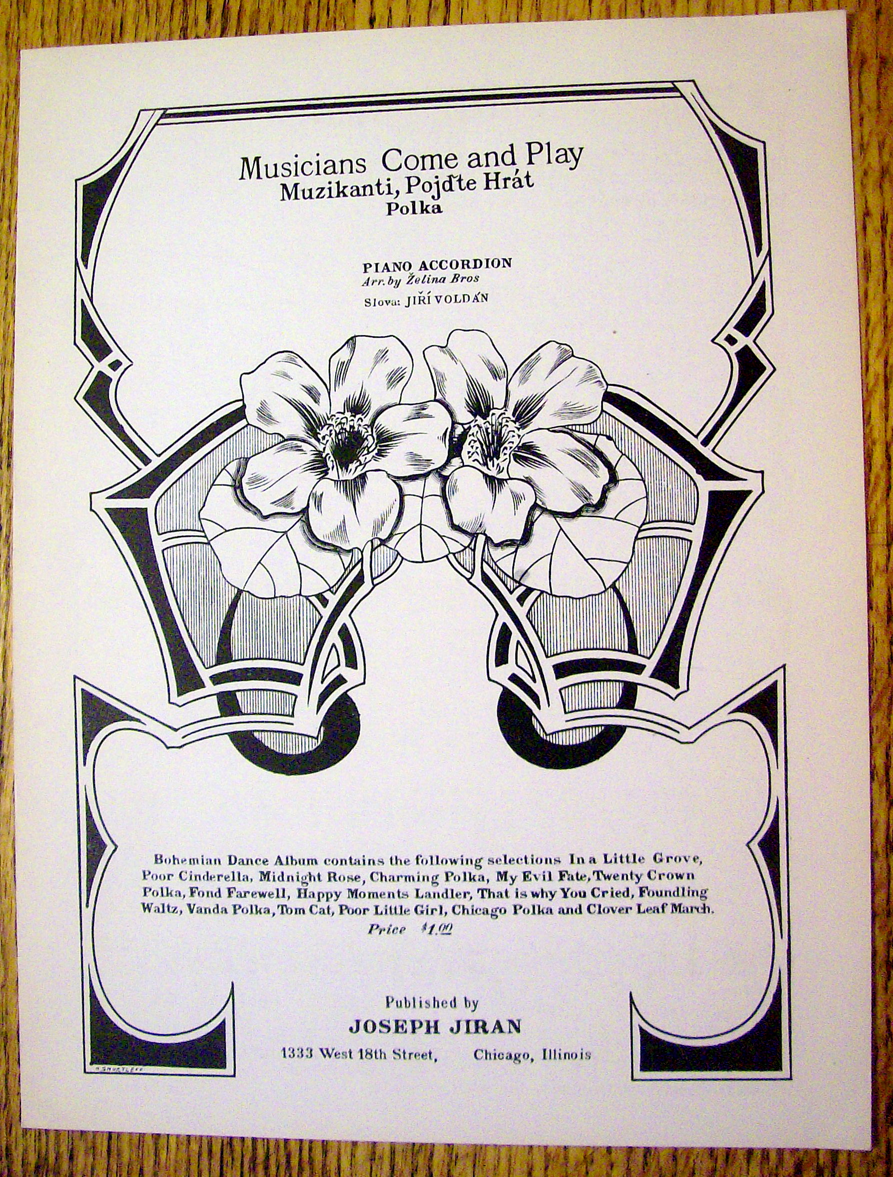 1938 Musicians Come And Play Polka By Zelina Bros