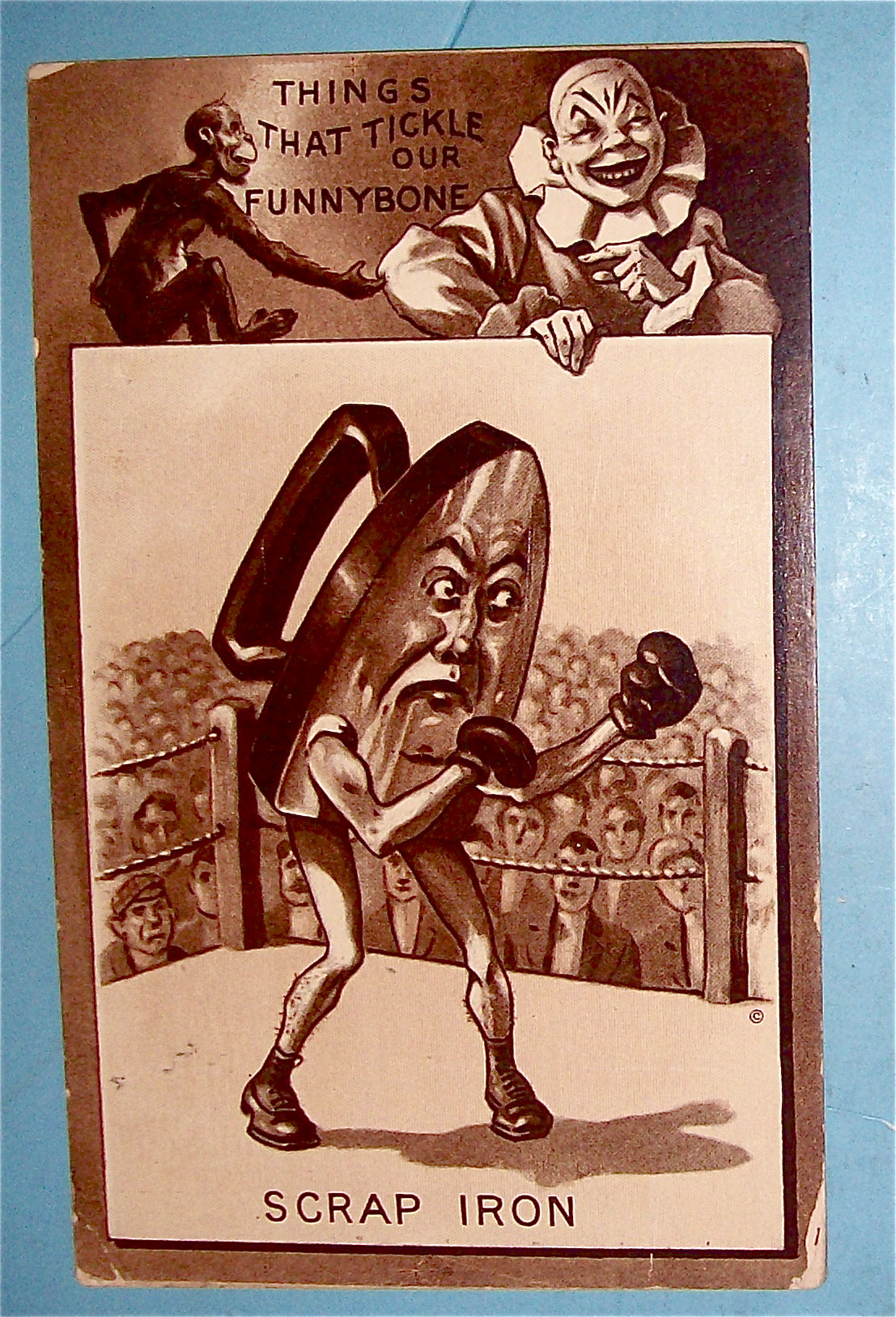 Scrap Iron Postcard (Boxing Iron)