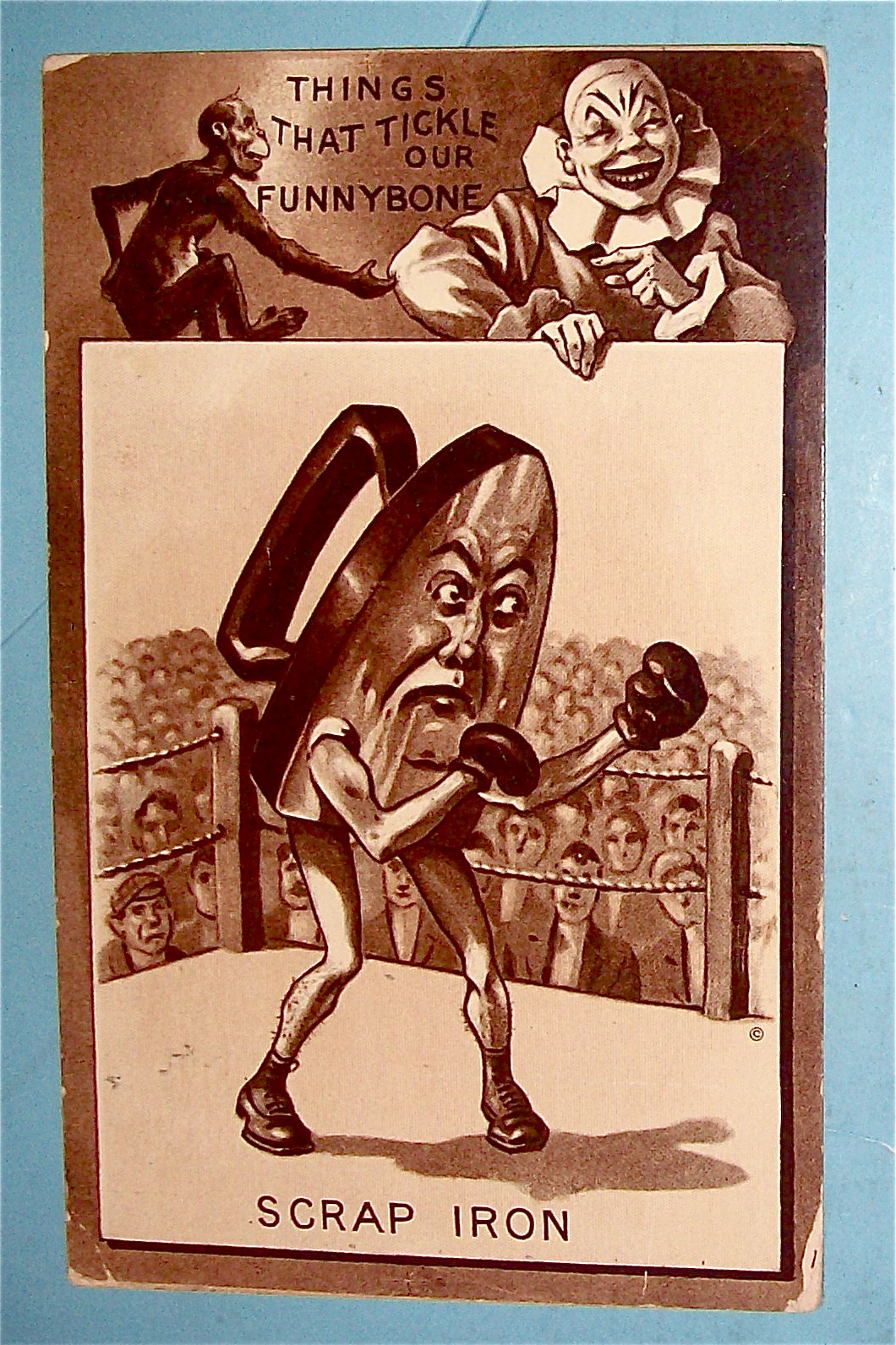 Scrap Iron Postcard (Boxing Iron)