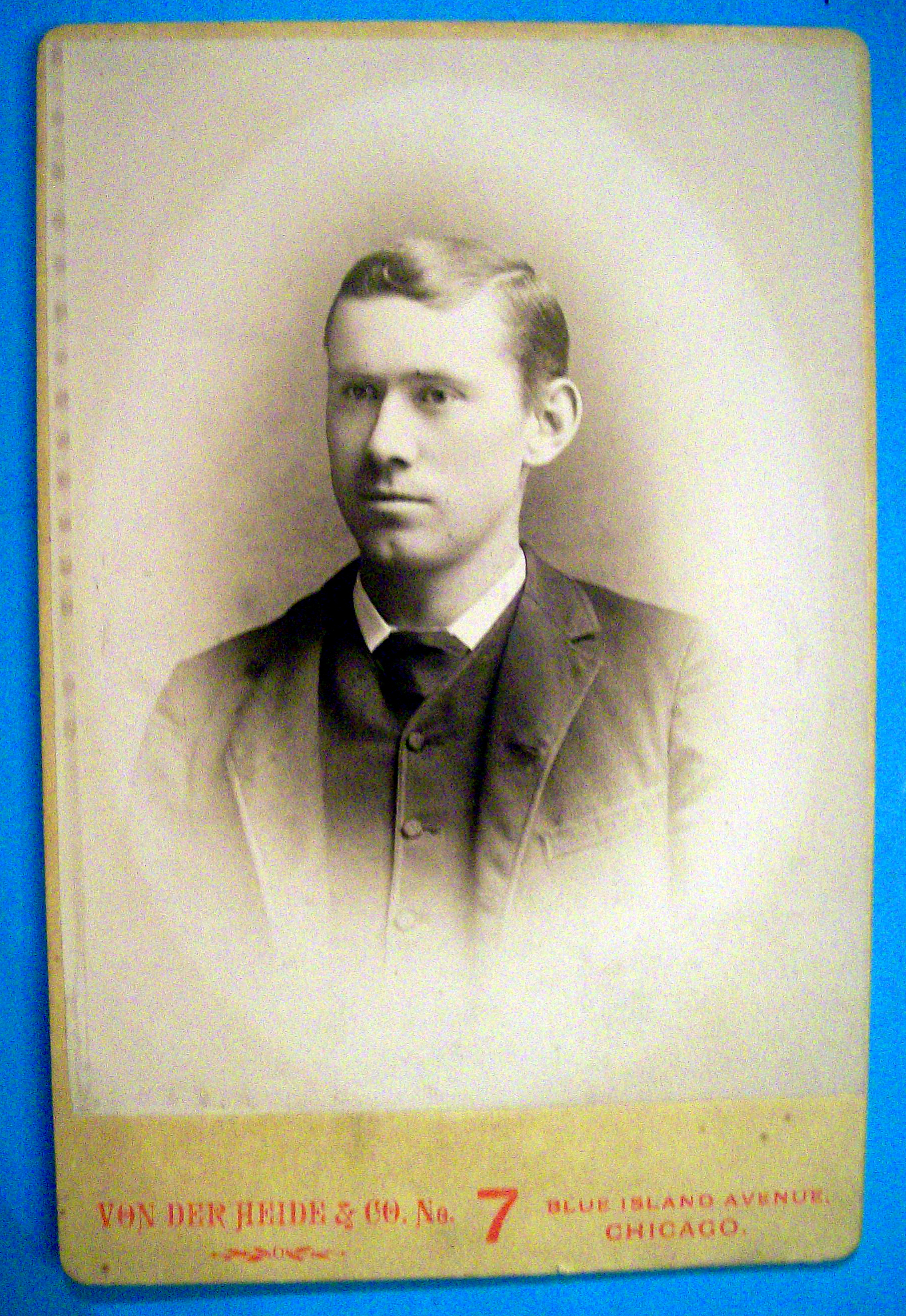 All American - Cabinet Photo of a Clean Cut Young Man