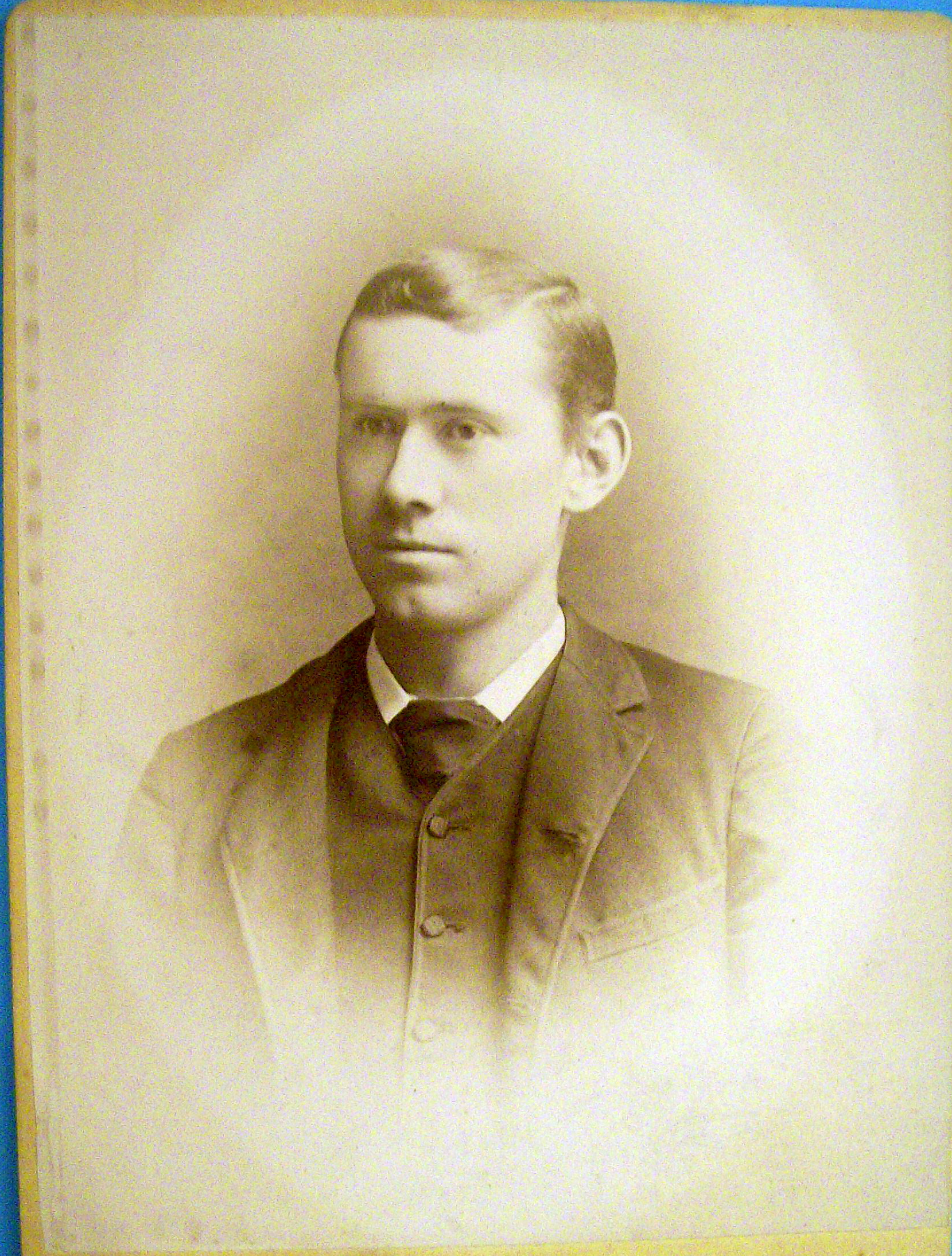 All American - Cabinet Photo of a Clean Cut Young Man