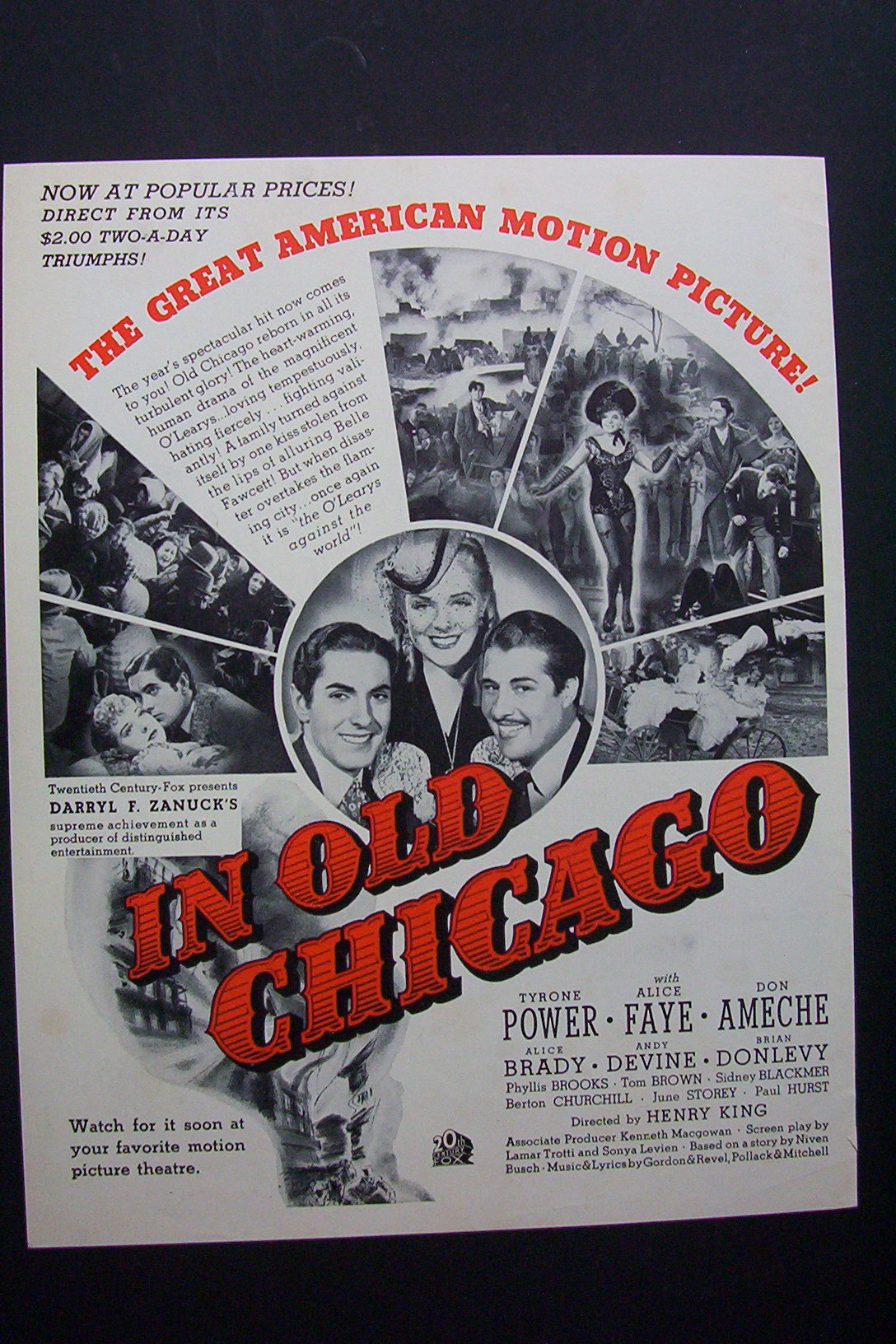 1938 In Old Chicago with Tyrone Power