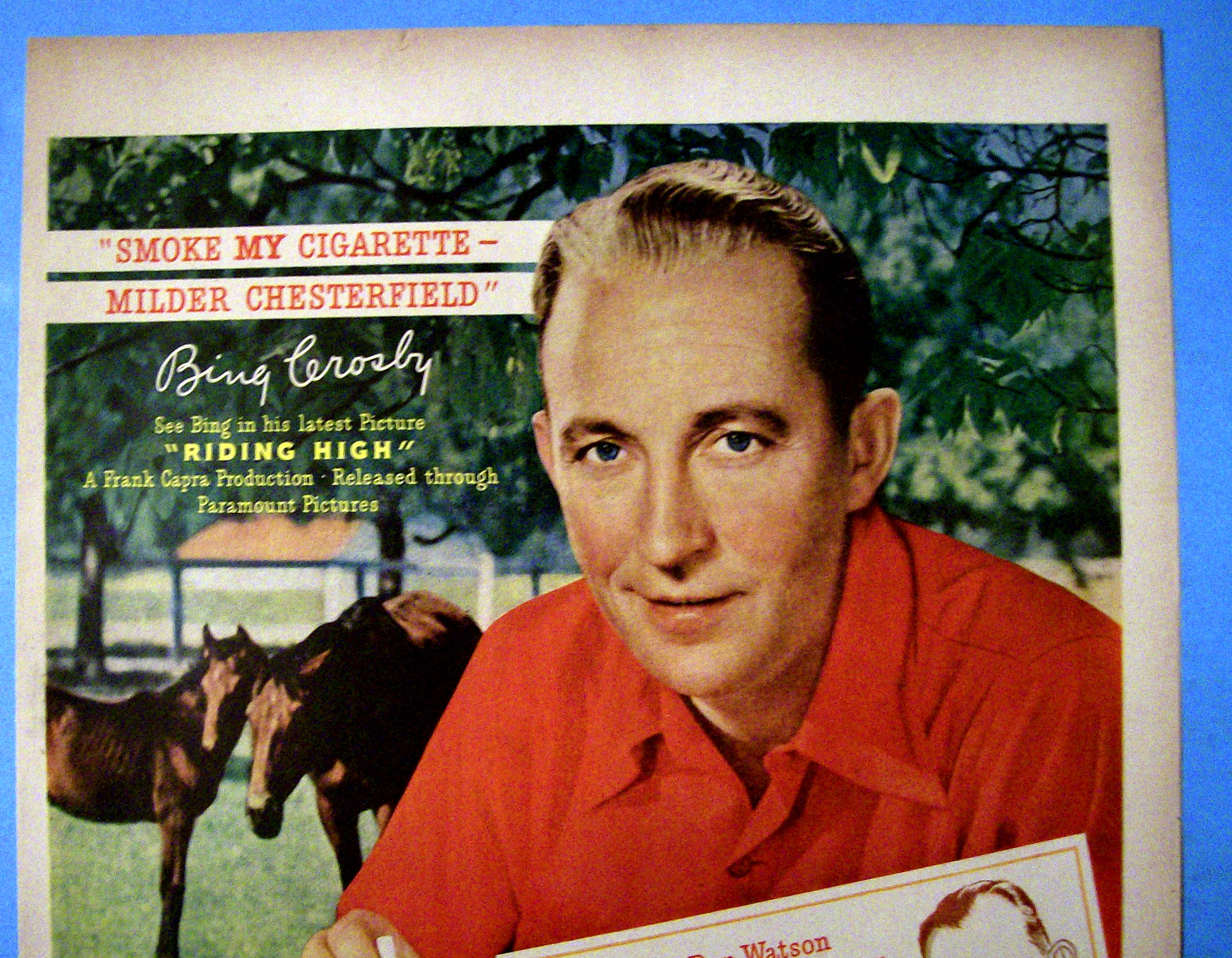 1949 Chesterfield Cigarettes with Bing Crosby