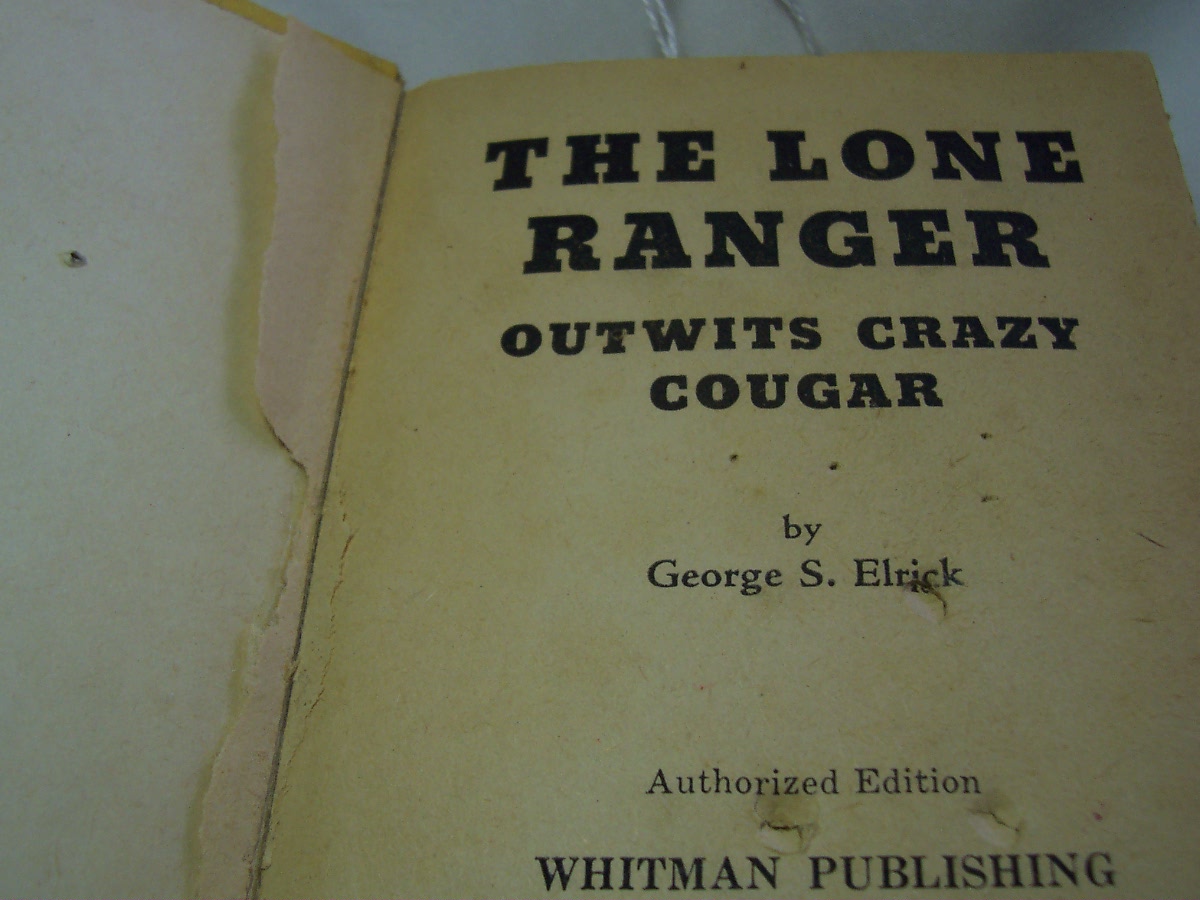 Lone Ranger Outwits Crazy Cougar Big Little Book 1968