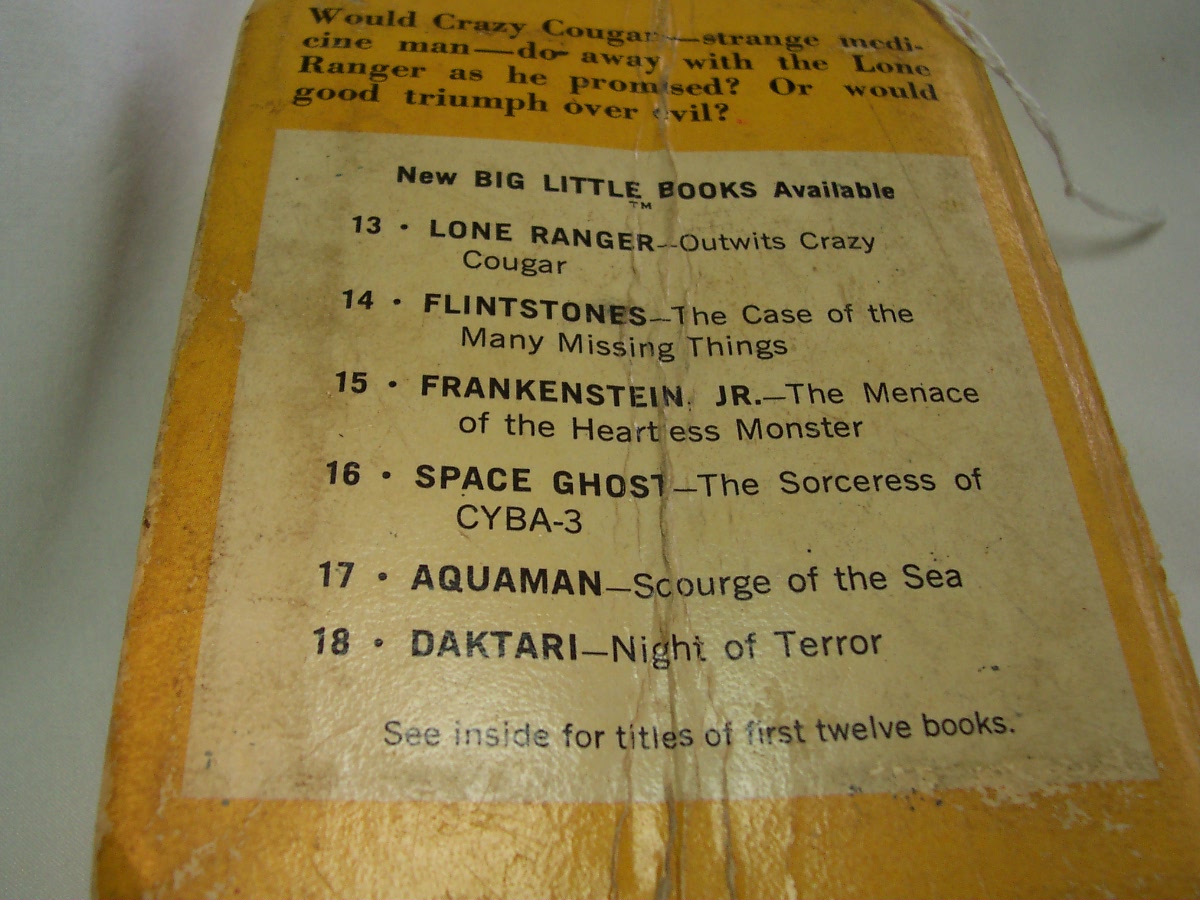 Lone Ranger Outwits Crazy Cougar Big Little Book 1968
