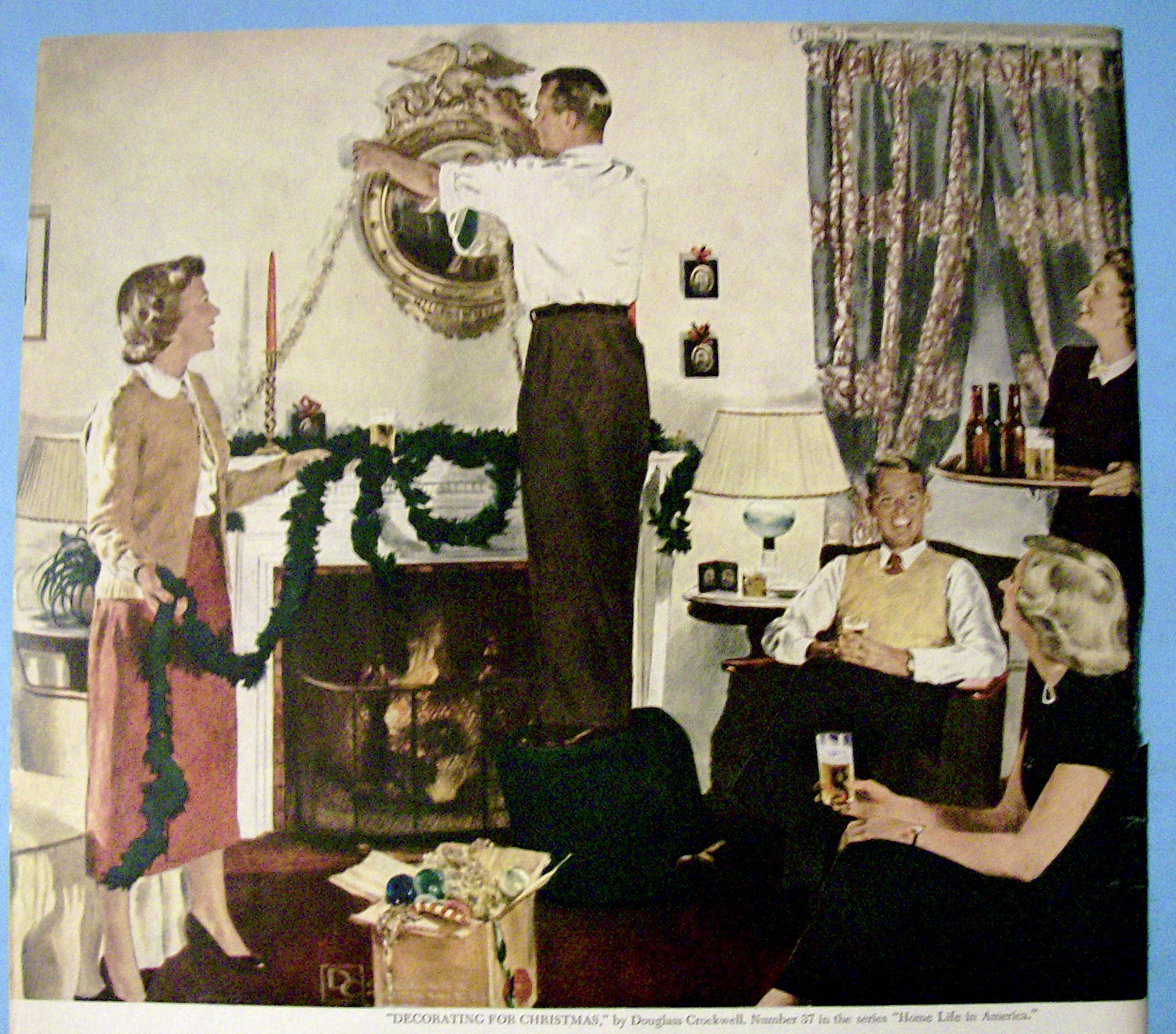 1949 Beer Belongs with Decorating For Christmas