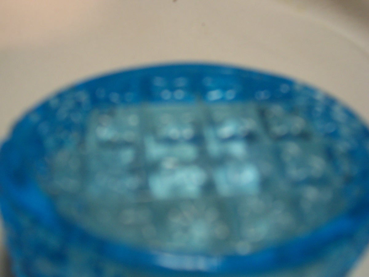 Blue Depression Glass Salt Cellar
