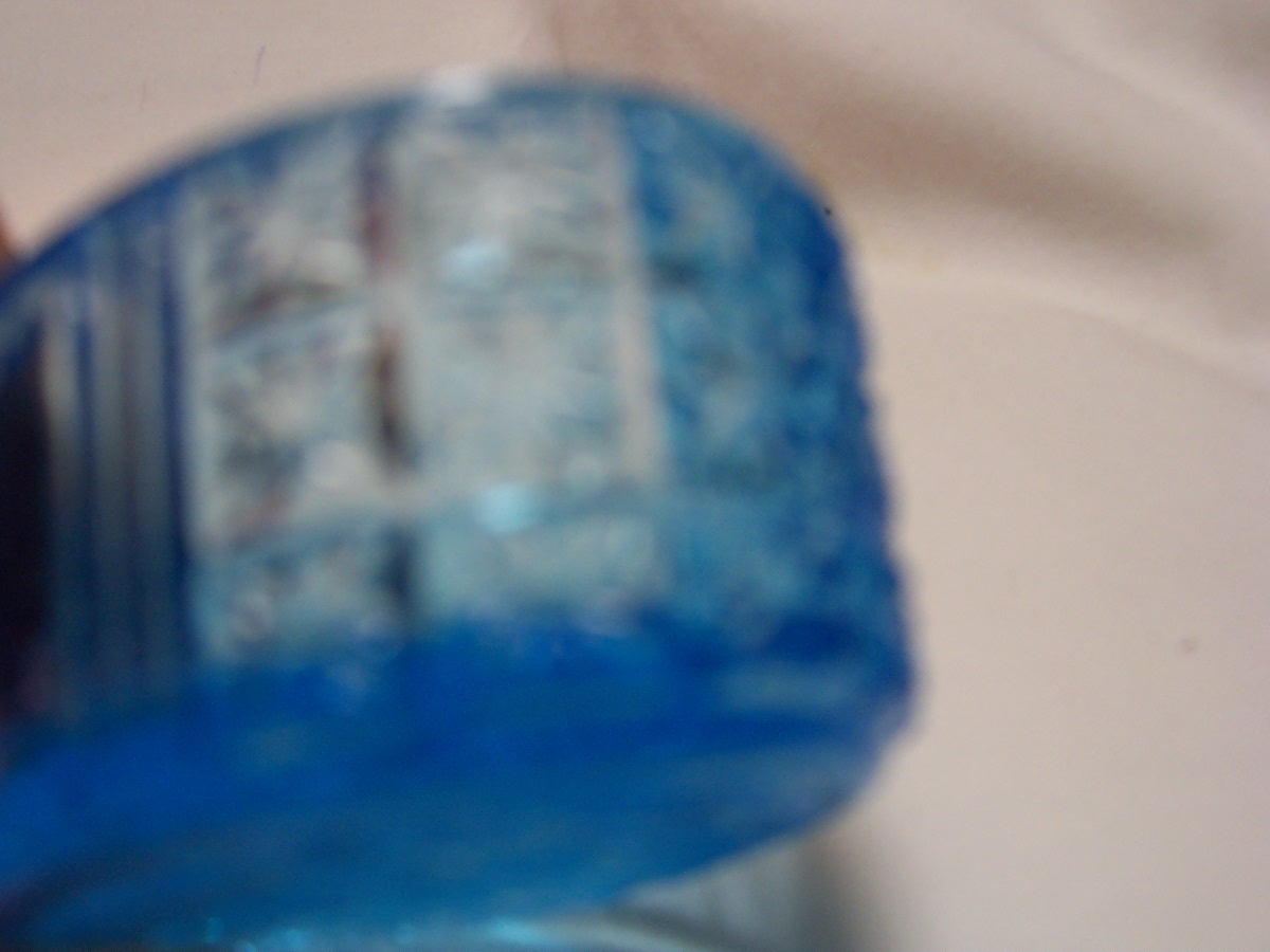 Blue Depression Glass Salt Cellar