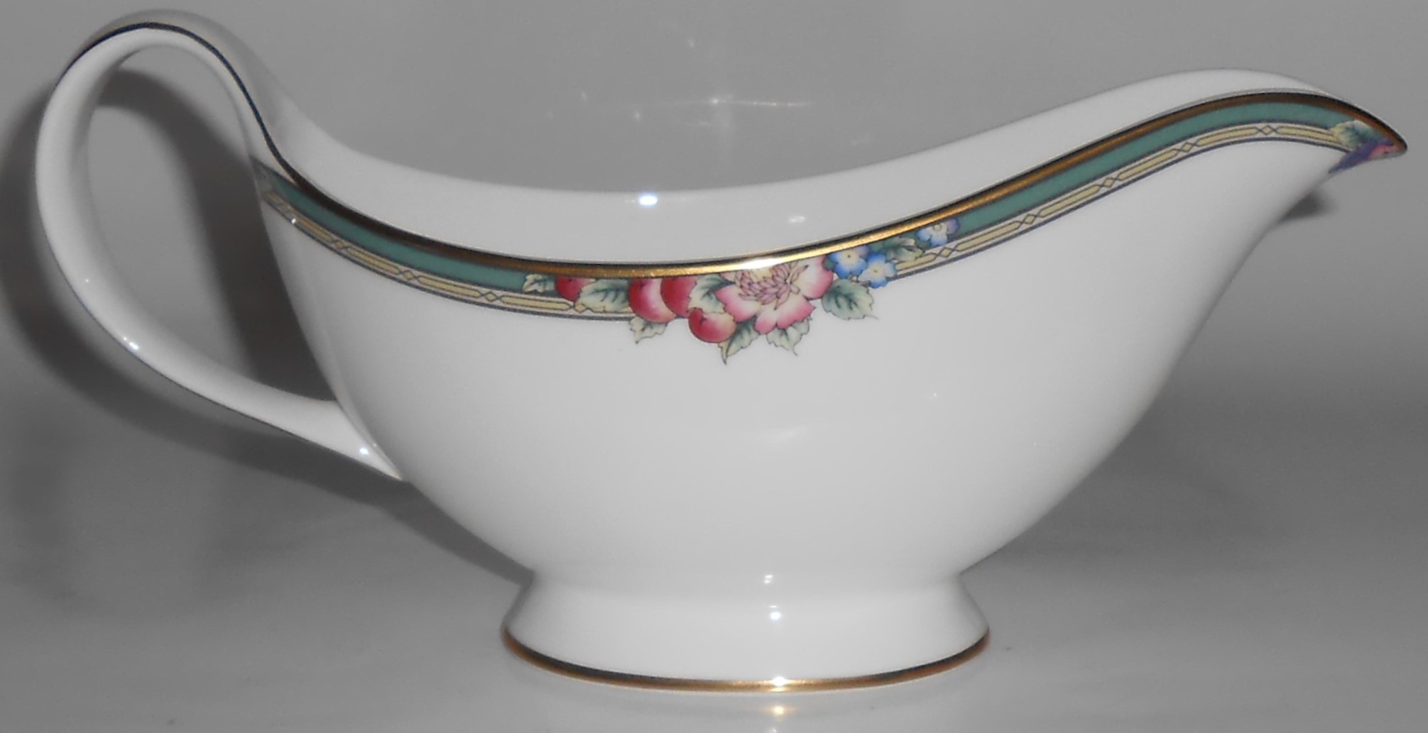 Royal Doulton China Gold Band Orchard Hill Gravy Bowl