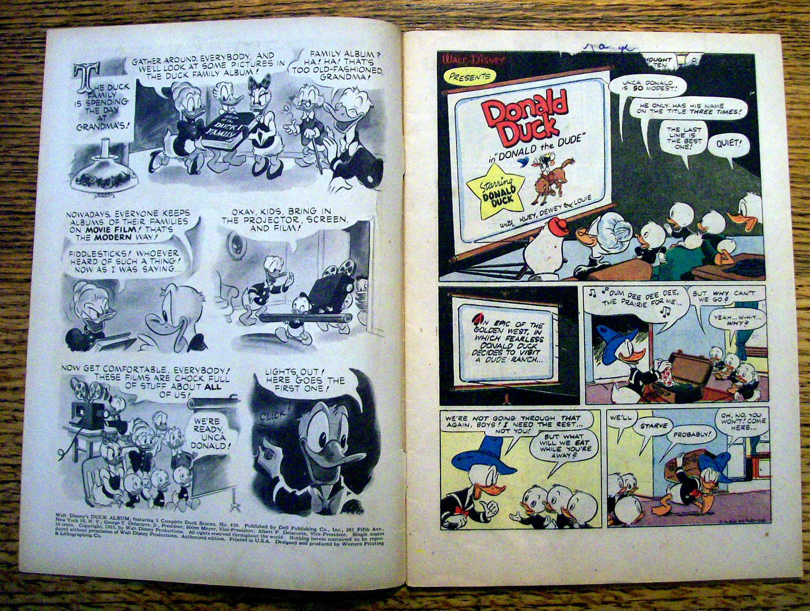 Walt Disney's Duck Album Comic #450 - 1952