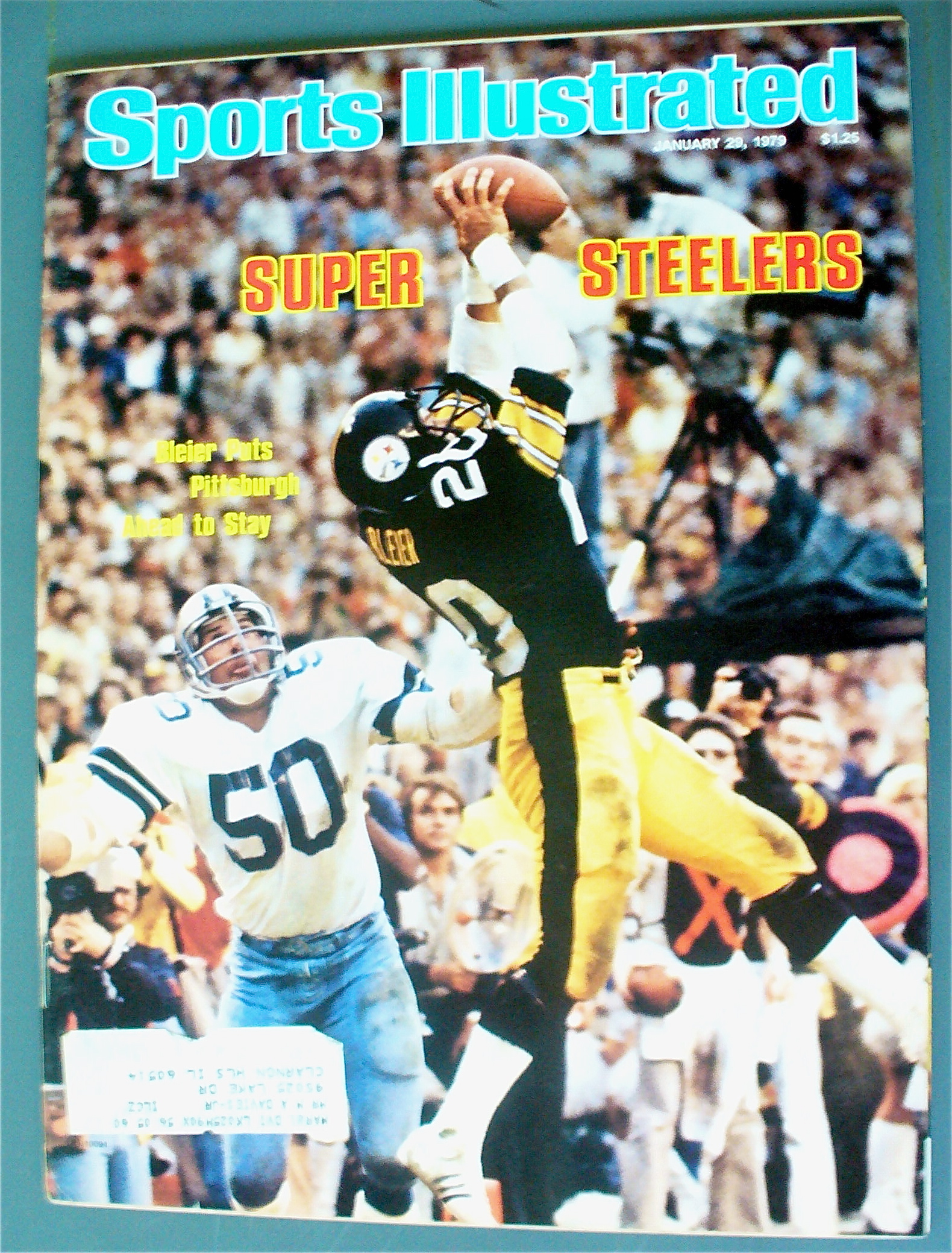 Sport Illustrated January 29, 1979 Bleier & Steelers