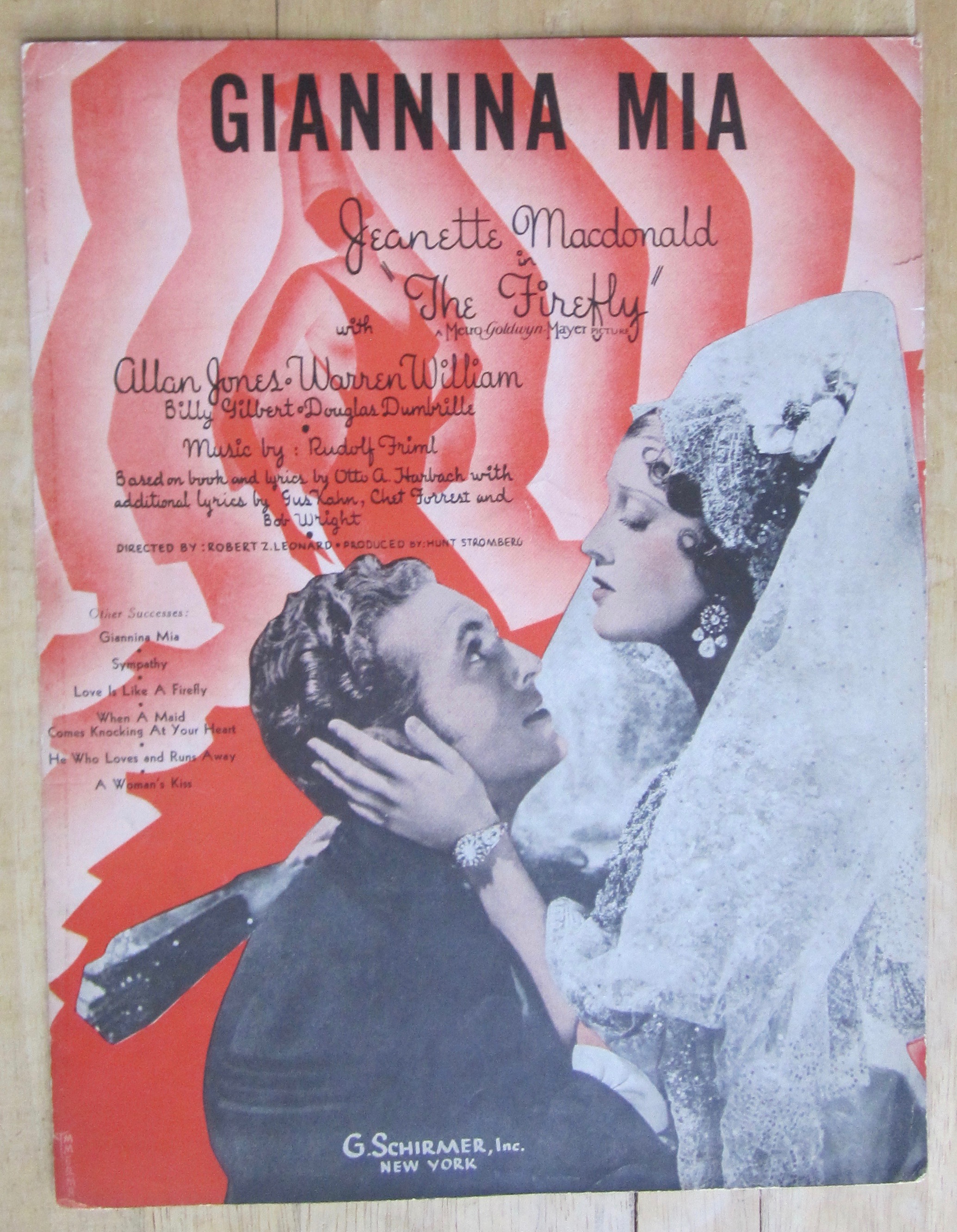 1940 Sheet Music For Giannina Mia