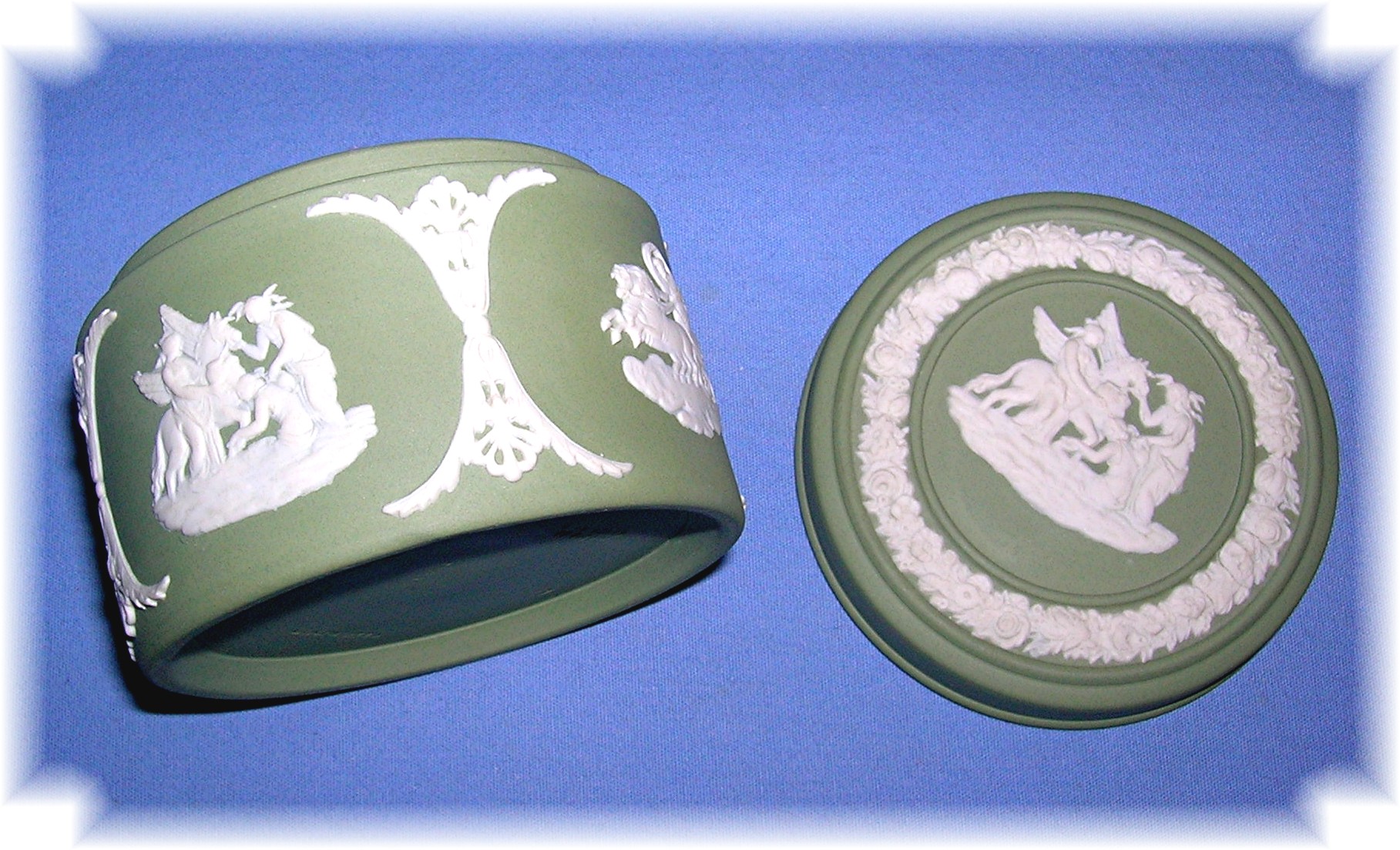 Discontinued Green Wedgewood Lidded Box