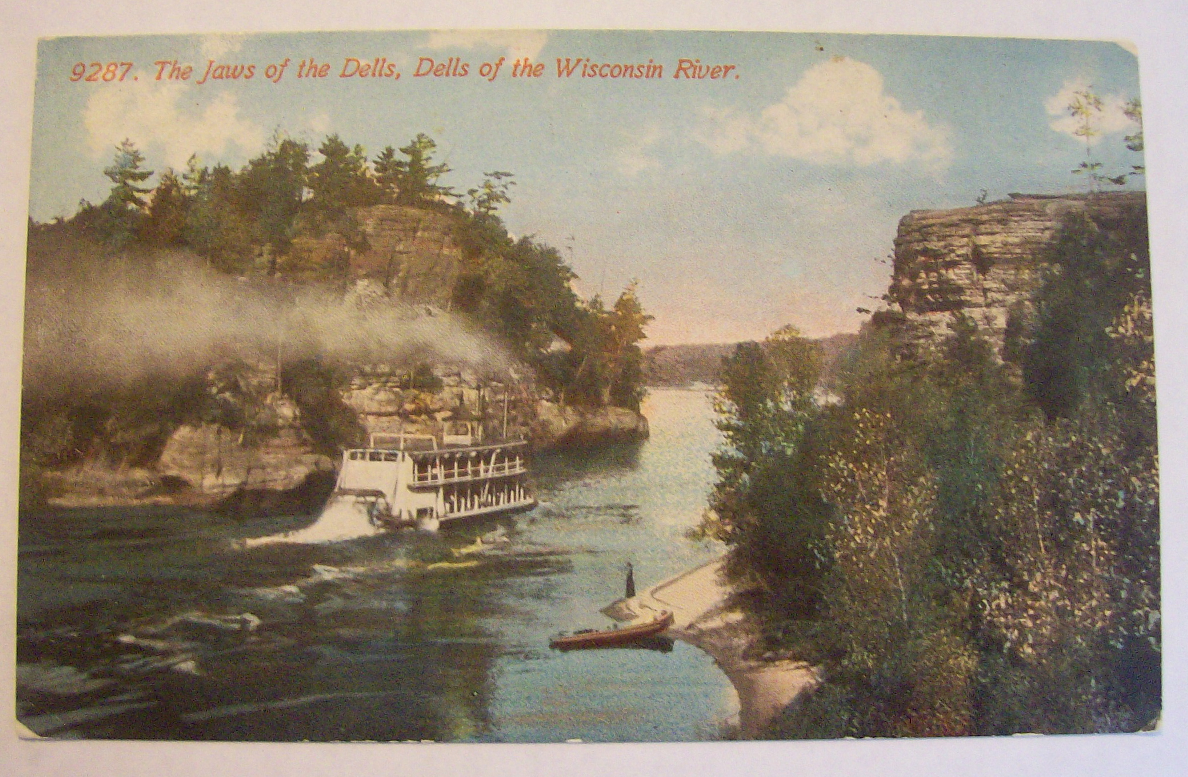 The Jaws Of The Dells, Wisconsin River Postcard