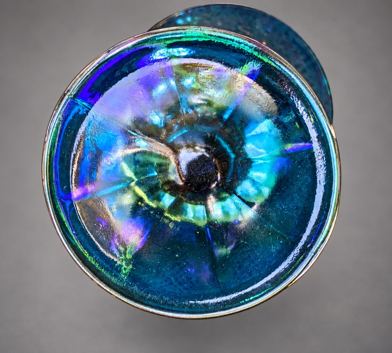 Carnival glass iced tea set pitcher bottom