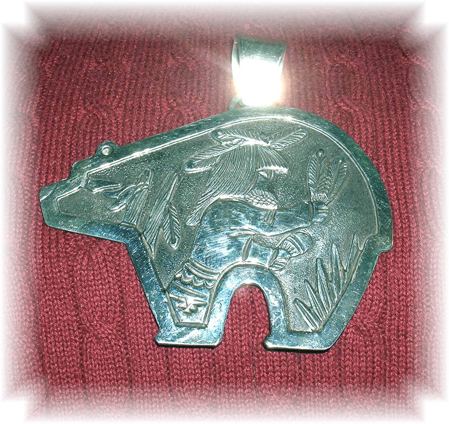 Navajo FLOYD BECENTI Sterling Silver Pendant