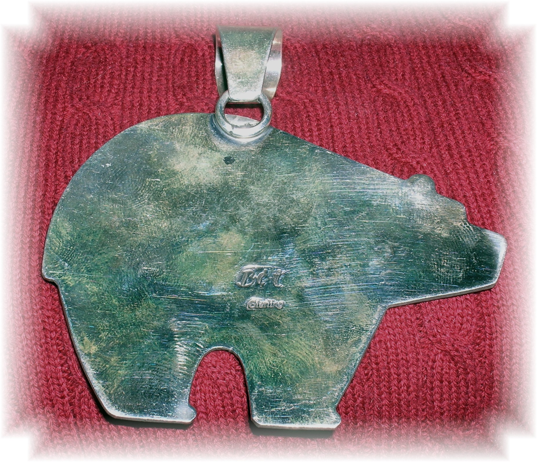 Navajo FLOYD BECENTI Sterling Silver Pendant