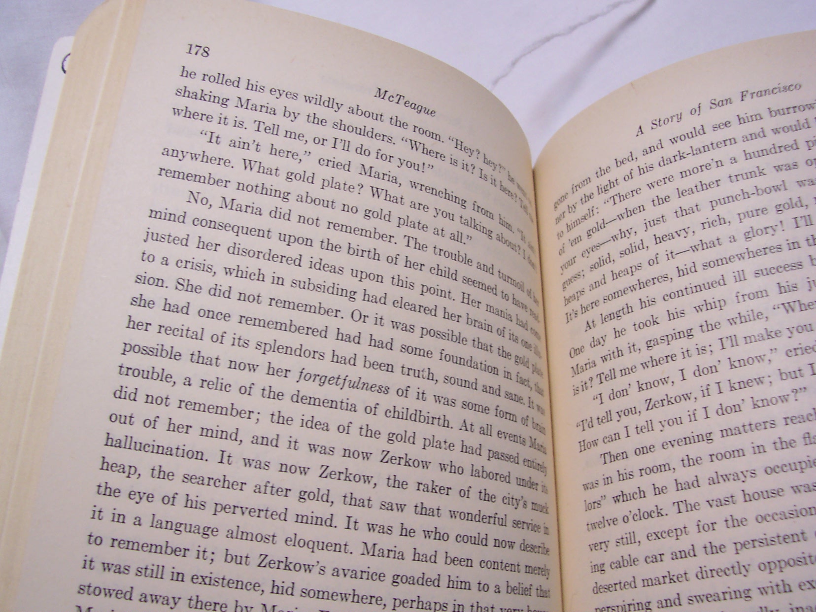 Book, McTeague by Frank Norris, 1950