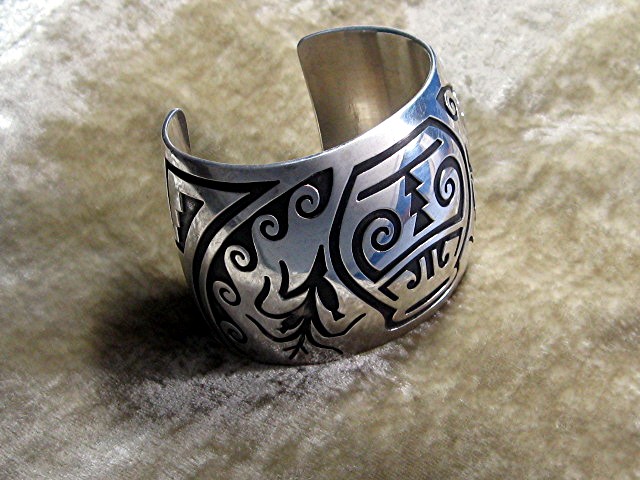 Navajo Sterling Silver Cuff William Vandeever