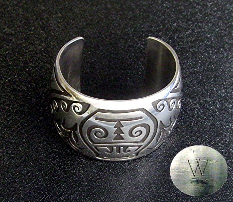 Navajo Sterling Silver Cuff William Vandeever